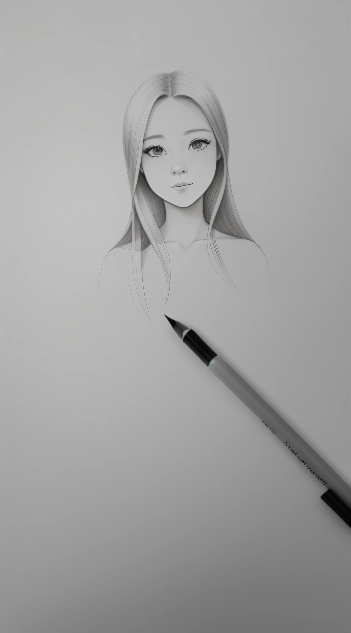 Draw a woman with long hair and pencil, Simple drawing, pencil drawing, Draw on a pencil, Drawing style, drawing 4k, a pencil sketch, realism drawing, pencil style, realistic sketch, Realistic drawing, penned illustrations, beautiful drawing style, 4 K drawing, 🤤 girl portrait, minimalistic drawing, smooth draw, Pencil sketch, loose pencil sketch, Drawing
