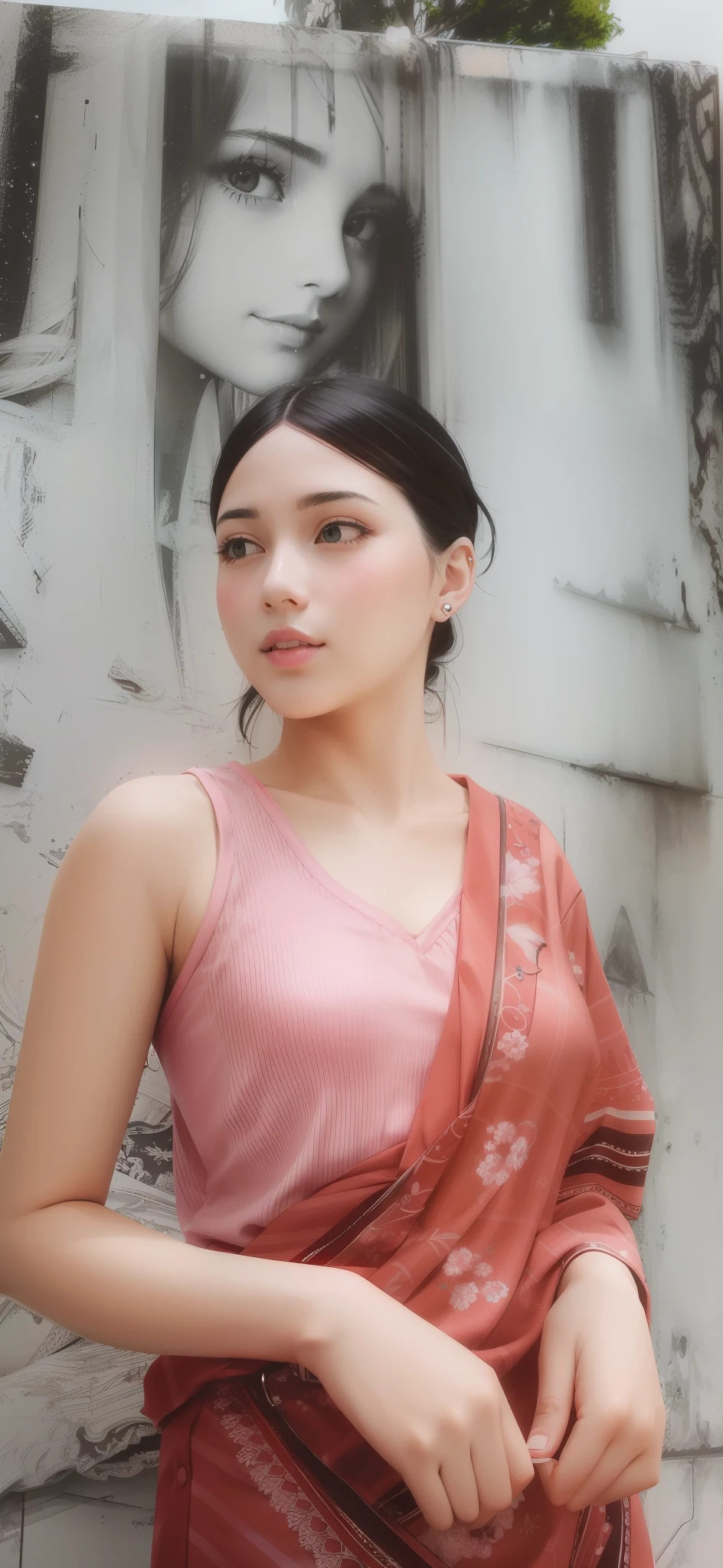 3d face best beautifull girl realastic face model