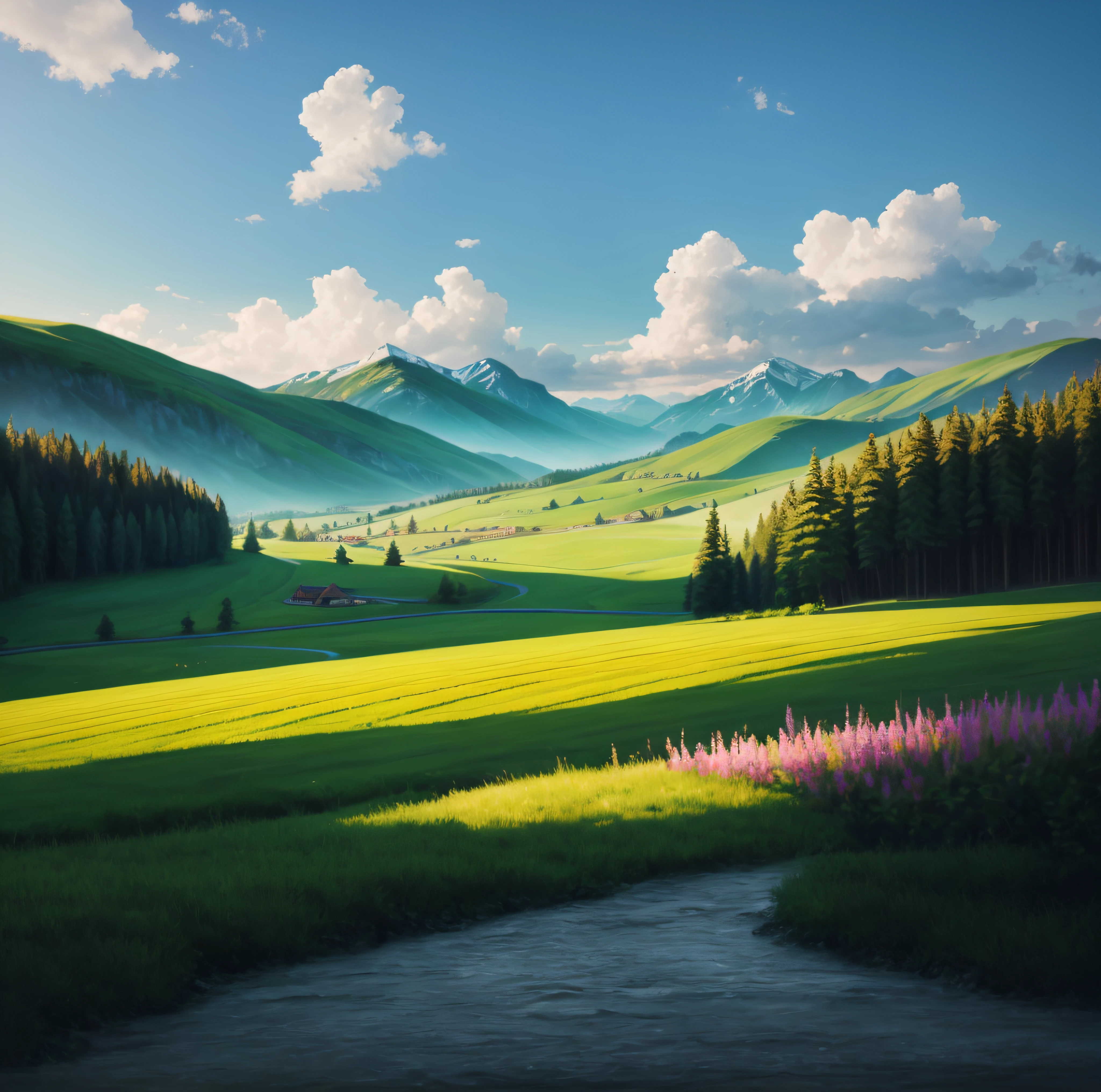 river flowing realistic