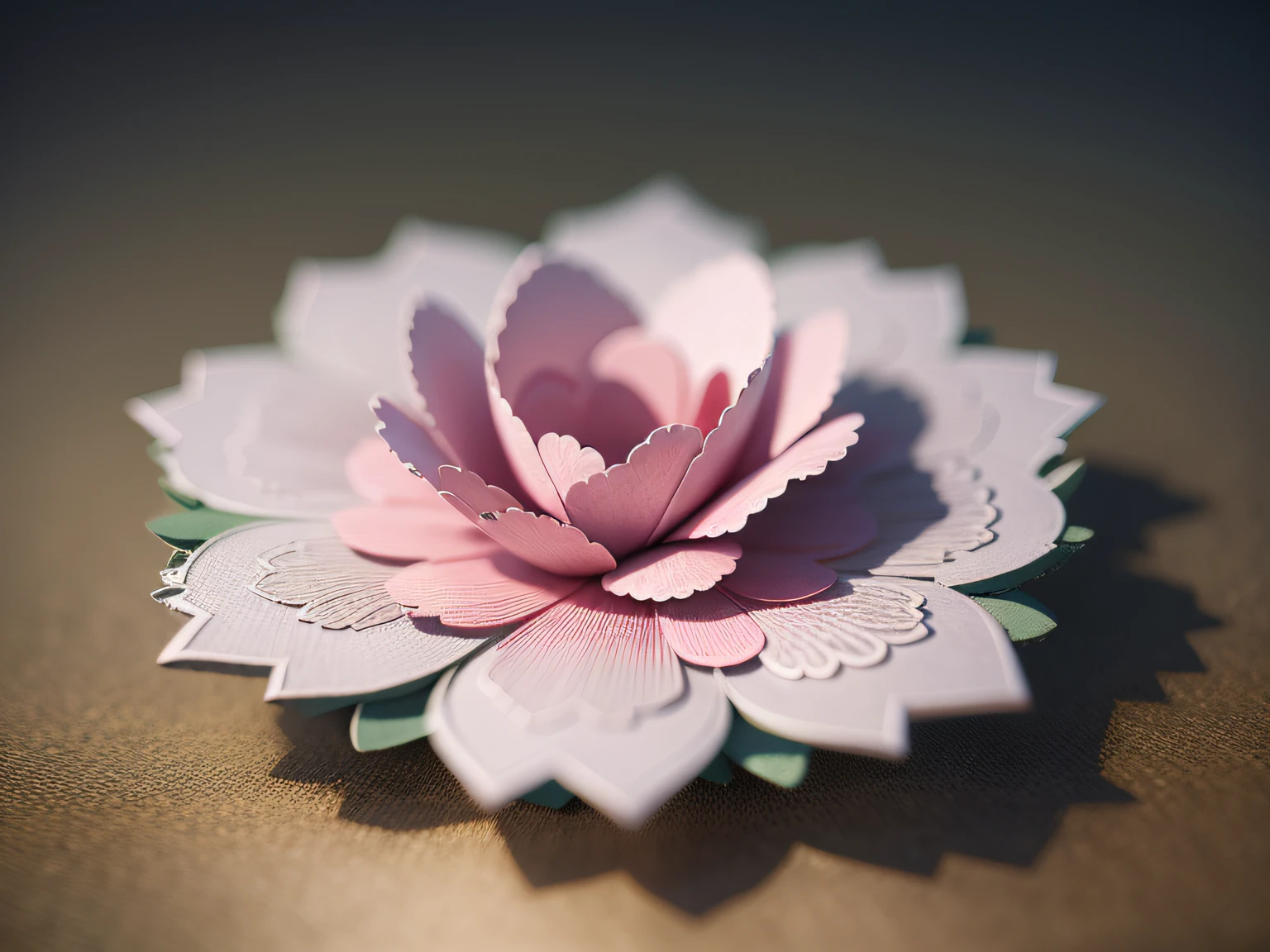 3D relief,Crafted with meticulous precision,Flower carving,illustratio,downy,Chinese traditional style,Multidimensional paper fog on crafts,super wide angle view,dream magical,8K,Romantic pink,A high resolution,8k