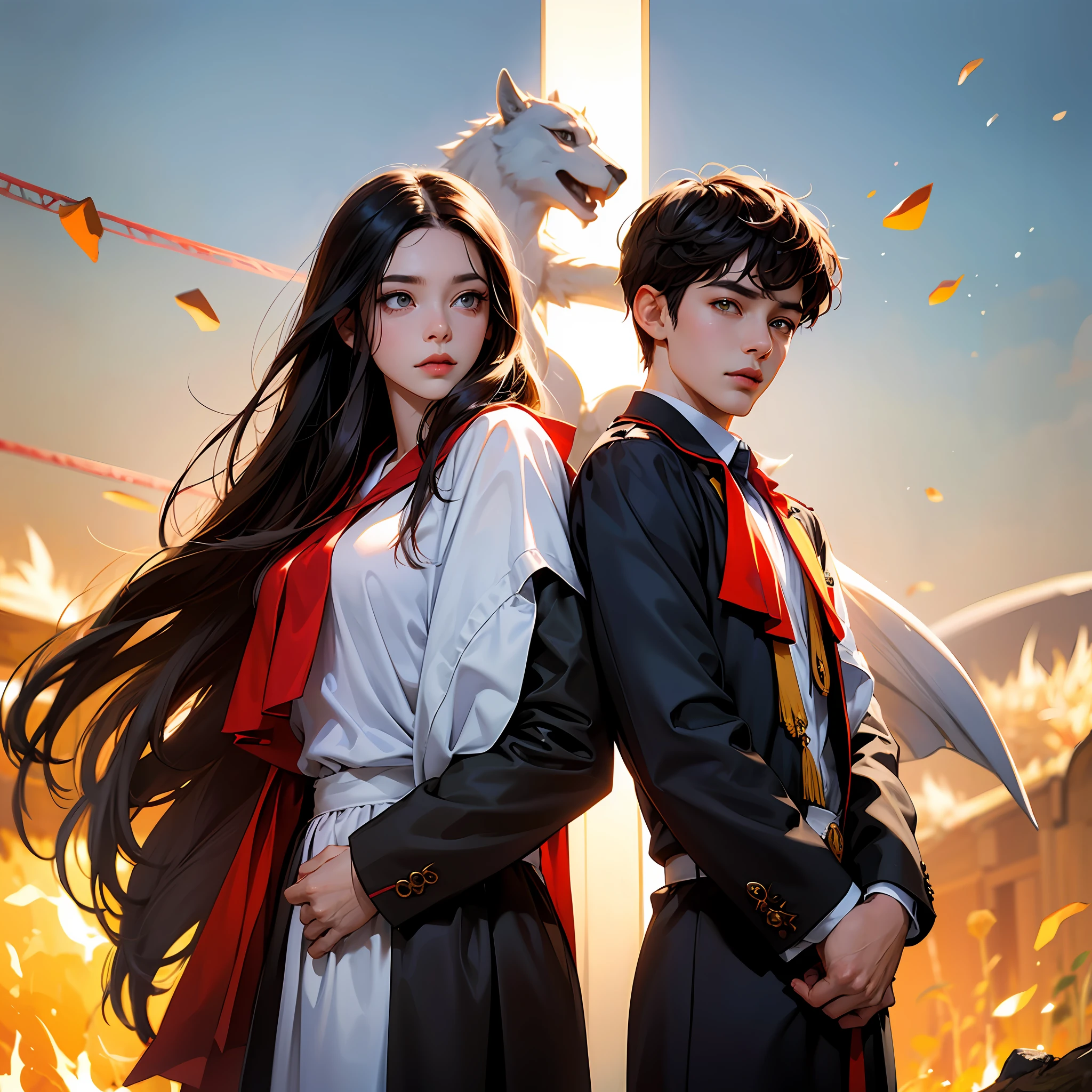 4k, alta qualidade, full hd, rapaz de cabelos pretos, olhos azuis, corpo definido, roupa social, pele branca, franja no cabelo, cabelo liso, crossing arms, estilo anime, realista --auto