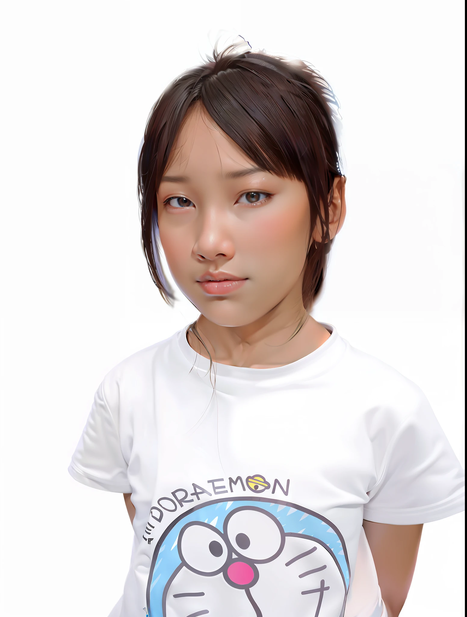 tmasterpiece，best qualtiy，1girll，The upper part of the body，realisticlying，8K original photos