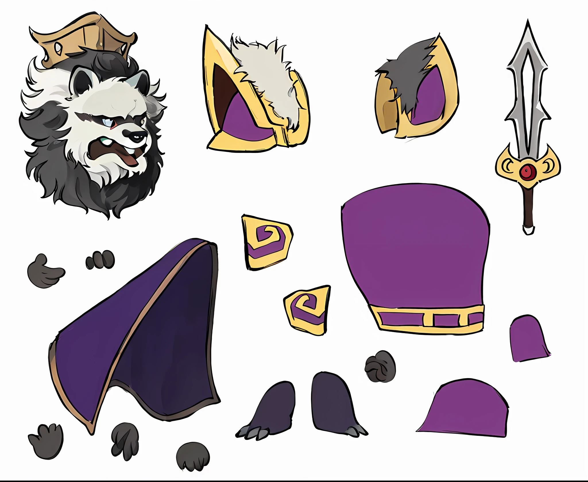 Q version cute style,Anthropomorphic images of animals,adolable,