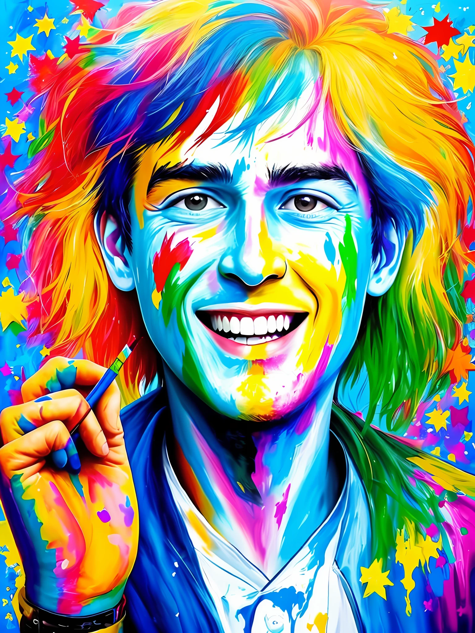 Paint the happiness man