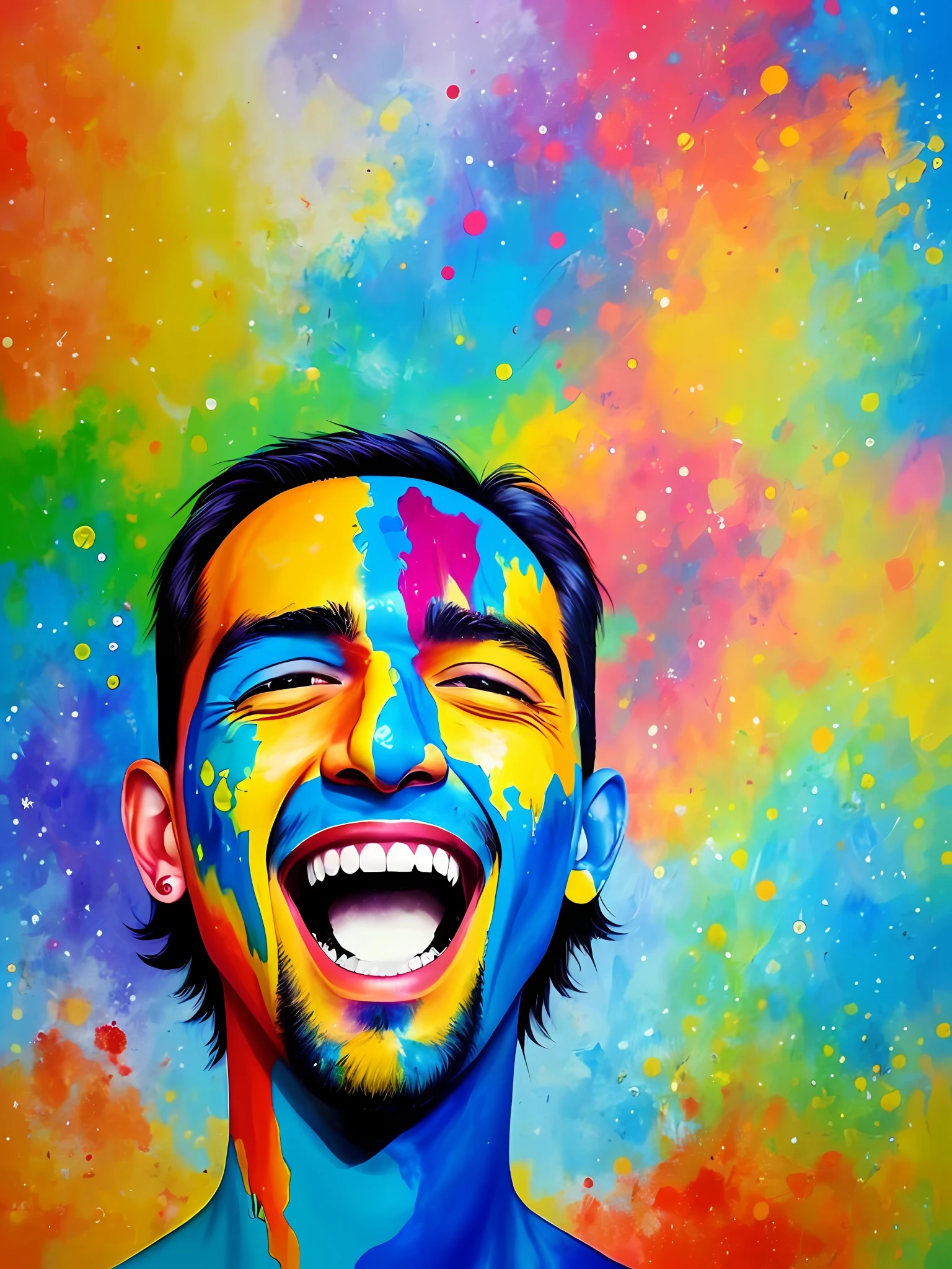 Paint the happiness man