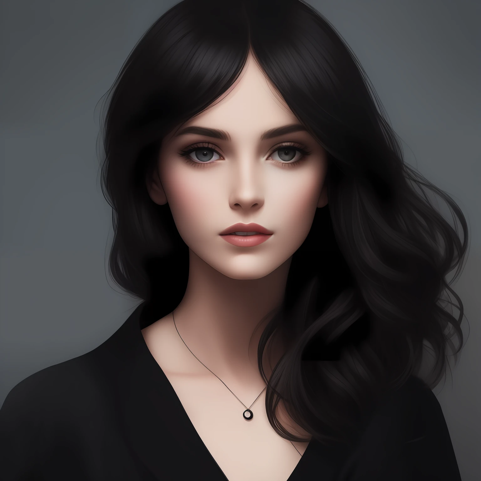 Woman in black