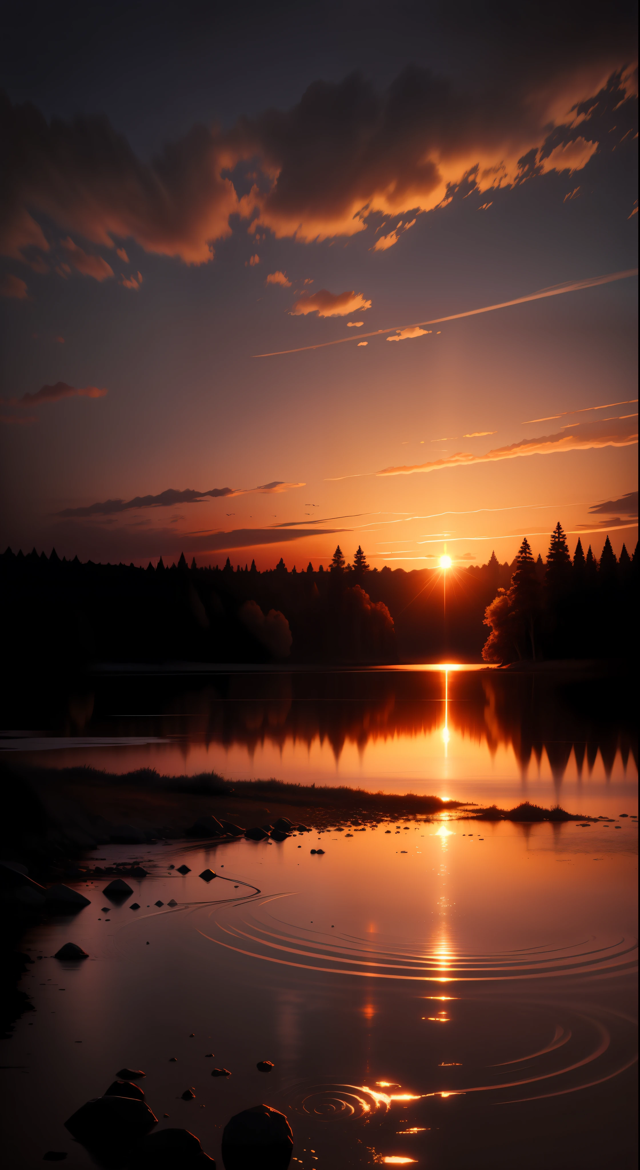 Sunset,high resolution, high quality,dark