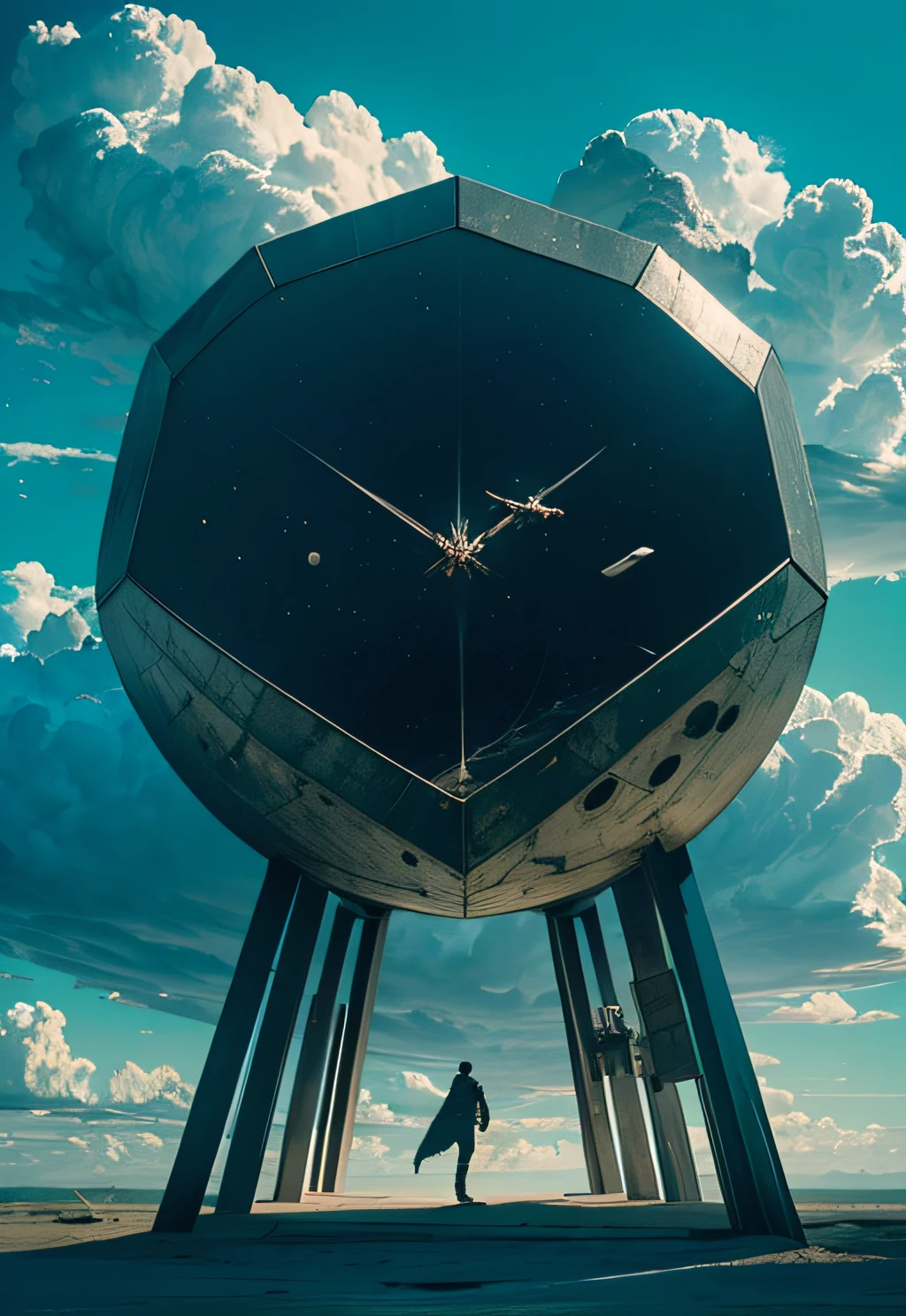 a man coming out of a spaceship like the one in the recent "DUNE" movie, pyro from rockets, smoke, blue skies, white clouds, noon, daylight, colorful clothes, outdoor, soil on the ground, hills, wind, ambient light, daylight, Black man. detailed face, (((Man))), exploding ship, dynamic fighting pose,holding a mechanical pyramid with floating glowing cubes, the pyramid has some glowing lines. the cubes are radiating energy. the man is commanding the pyramid, the man is a scientist. white clouds, misty, fog, full body, string shoes, Hyper realistic, Photography, Picture of the week, RAW, beautiful, (finely detailed skin), African skin, pilot, standing next to a stargate, in red-blue-black futuristic uniform, Clouds in the background, lightning, extremely detailed,colorful,highest detailed, (dynamic pose), shiny skin, zentangle, flowers, abstract background,(masterpiece) (perfect proportion)(realistic photo)(best quality) (detailed) photographed on a Canon EOS R5, 50mm lens, F/2.8, HDR, (8k) (wallpaper) (cinematic lighting) (dramatic lighting) (sharp focus) (intricate)
