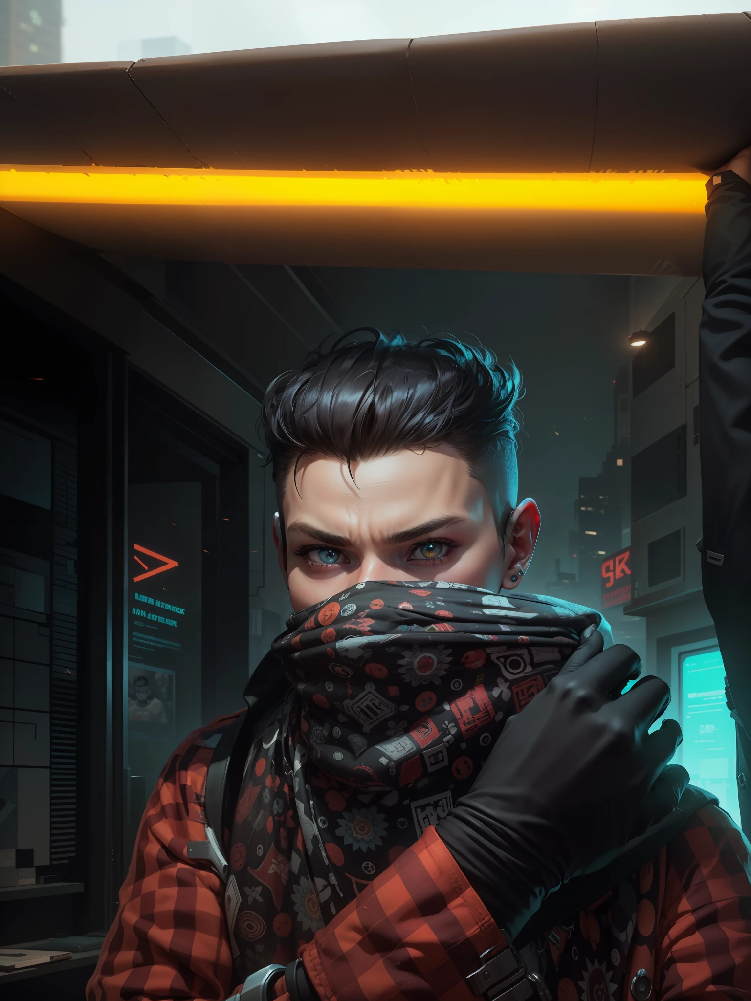 Cyberpunk cyut boy mask 4k ultra