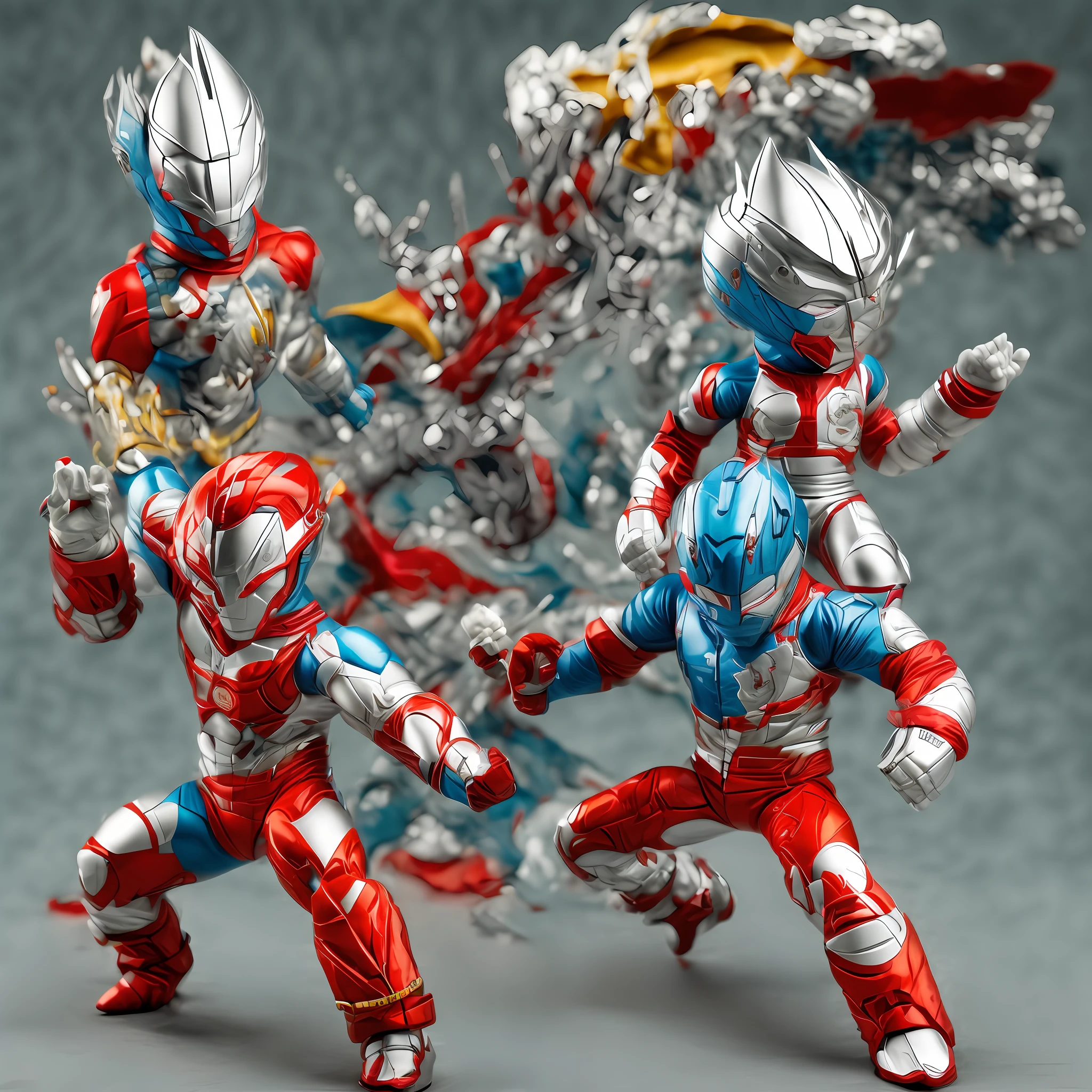 Ultraman hits the little monster,adolable,quadratic element,Q version --auto