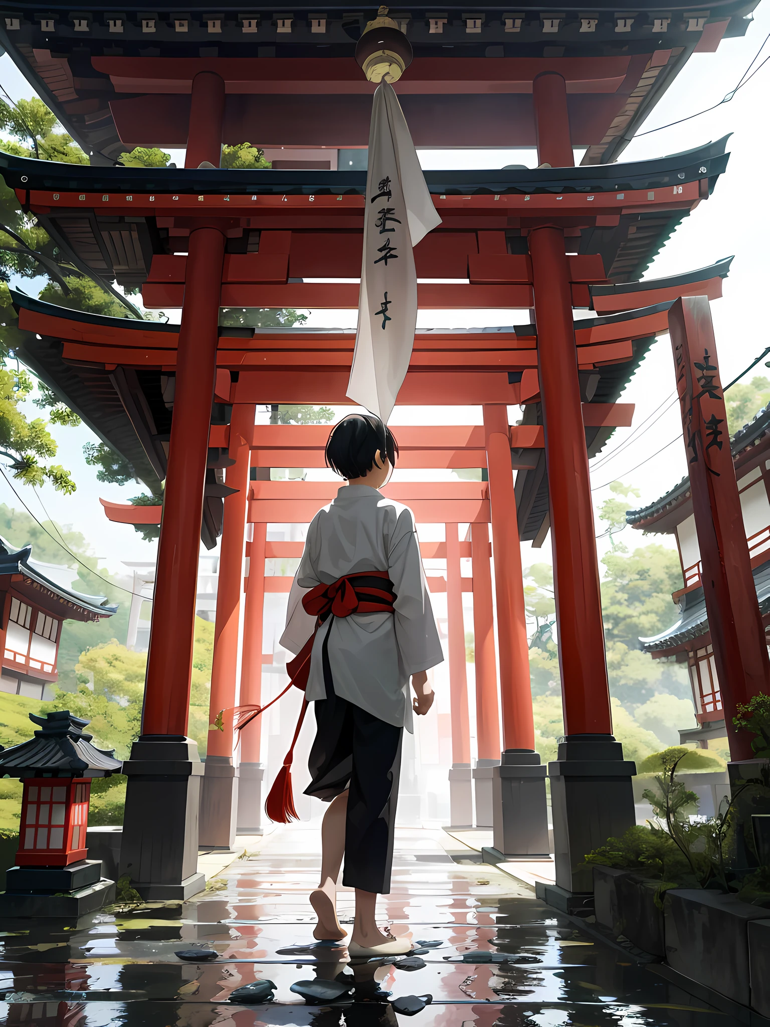 Water shadow on the ground，A Japanese shrine，komono，Open your clothes，undergarments，Bigchest，food，Alimentari，by passers-by，hoang lap，A high resolution，ultra - detailed，（1girl and 1boy：1.3），Back against the wall，back-to-back，
sunder
，Create minimalist designs，with clean lines，Simple shape，Focus on composition and balance。
sunder
，Capture an agent of chaos，Has to disrupt order、The power to spread chaos and thrive in unpredictable situations。
sunder
，Capture low-light images，Lighting is minimal，And focus on the subtle details and atmosphere of the scene。
sunder
，Captures an urban cityscape，With towering buildings、Characterized by bustling streets and a vibrant atmosphere。
sunder
，Create a scene where children play，capturing their innocence、vibrancy、A sense of wonder and exploration。
sunder
，Inspired by the beauty of Japanese ukiyo-e，With delicate lines、Flat colors and images inspired by patterns and compositions。