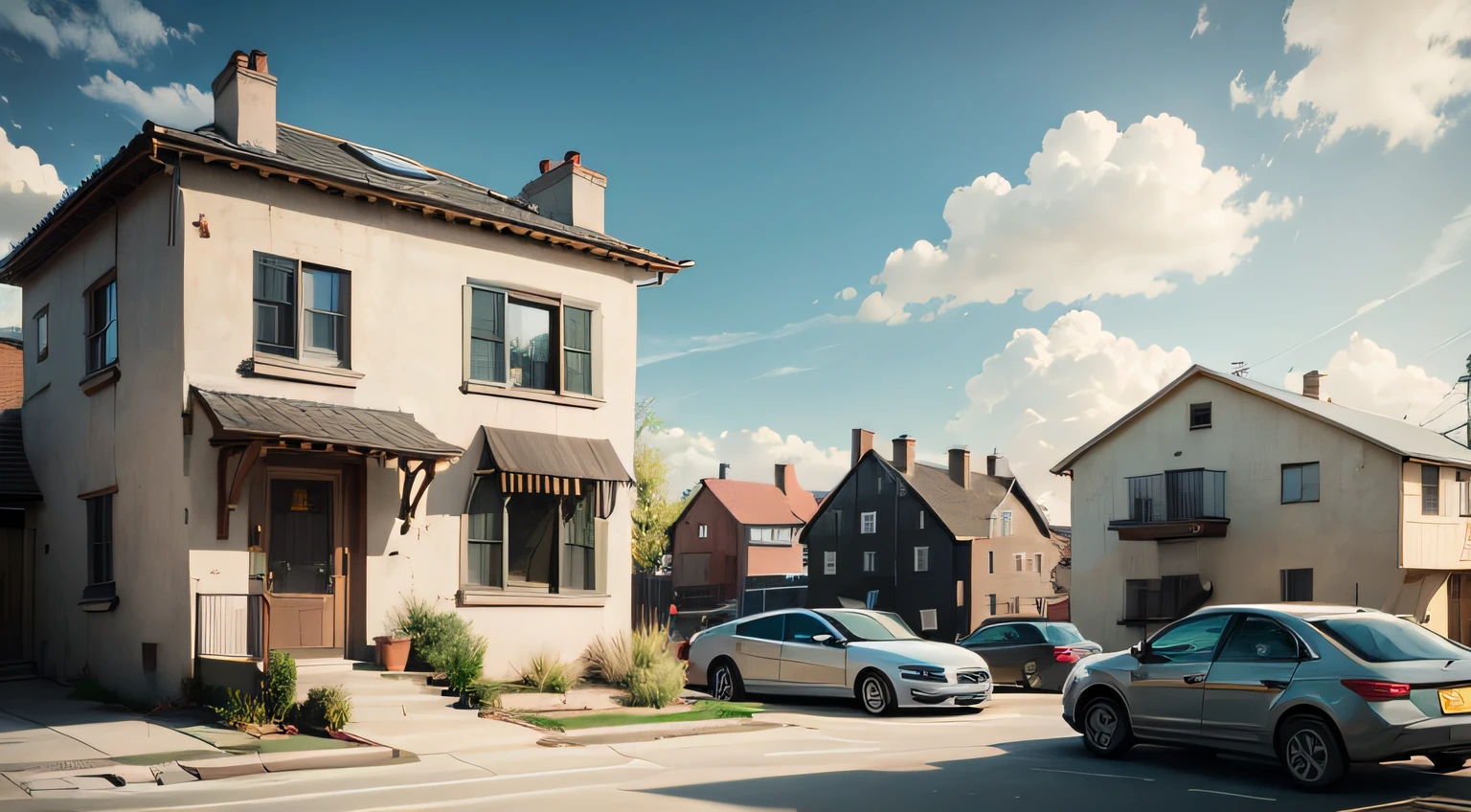 Houses in urban neighborhoods --auto