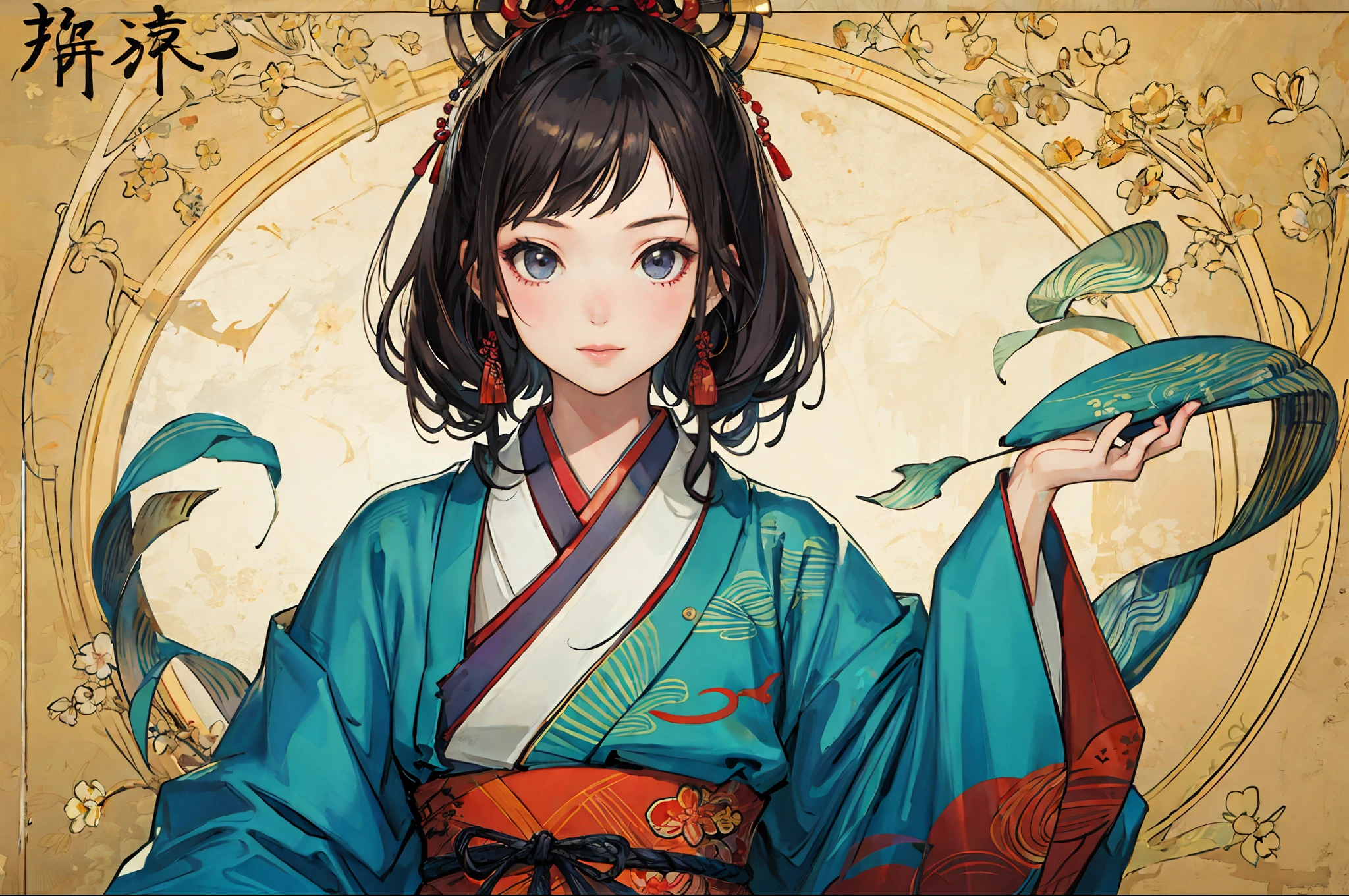 (best quality), girl,oriental detailed background,