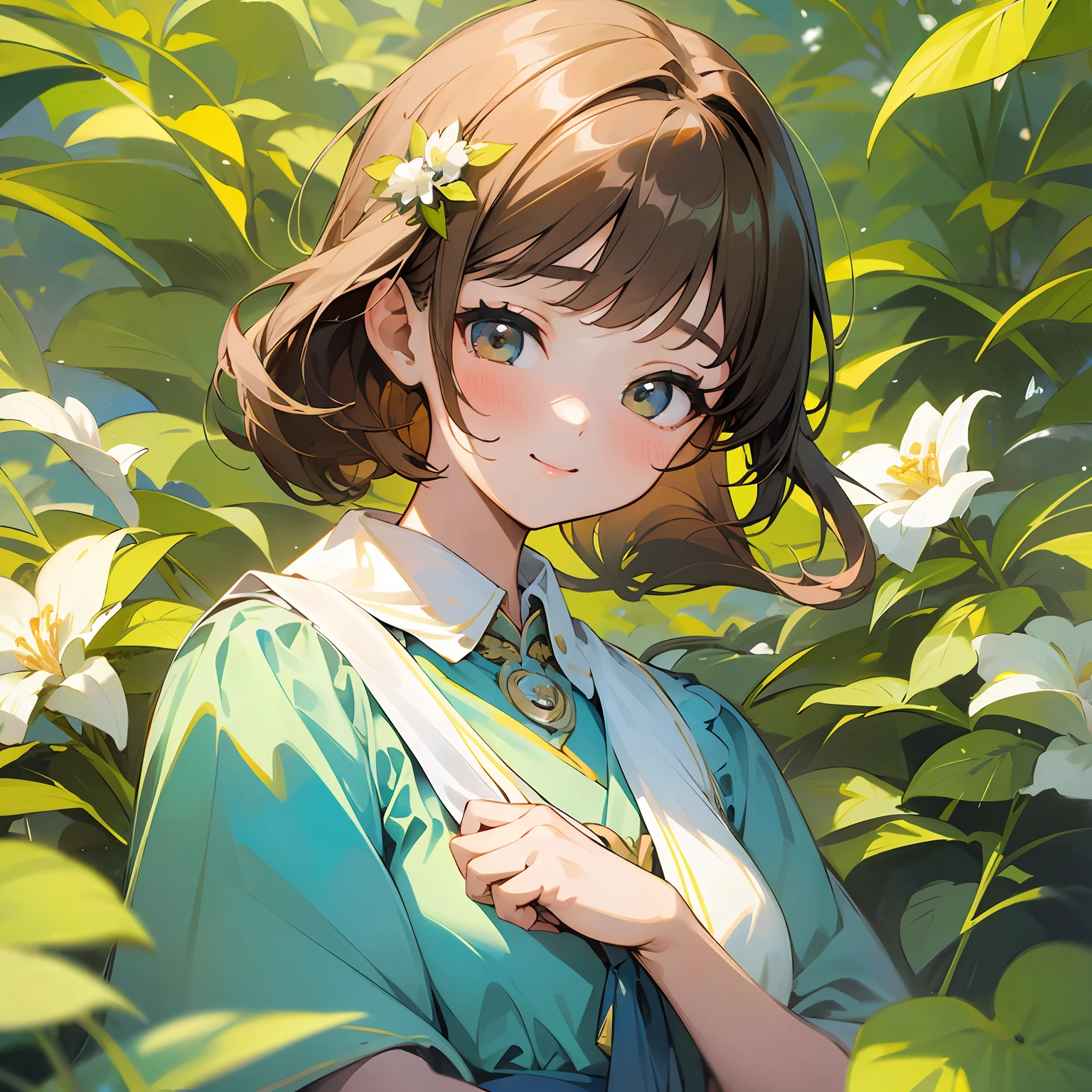 (masterpiece),Best Picture Quality,Beautiful cute girl photos,The vibrant scene shows lifelike images and gentle smiles,The fine details reveal charm and elegance,Bustling and colorful photo background layout,The colors are bright and bright,Beauty that makes people addicted。 --auto