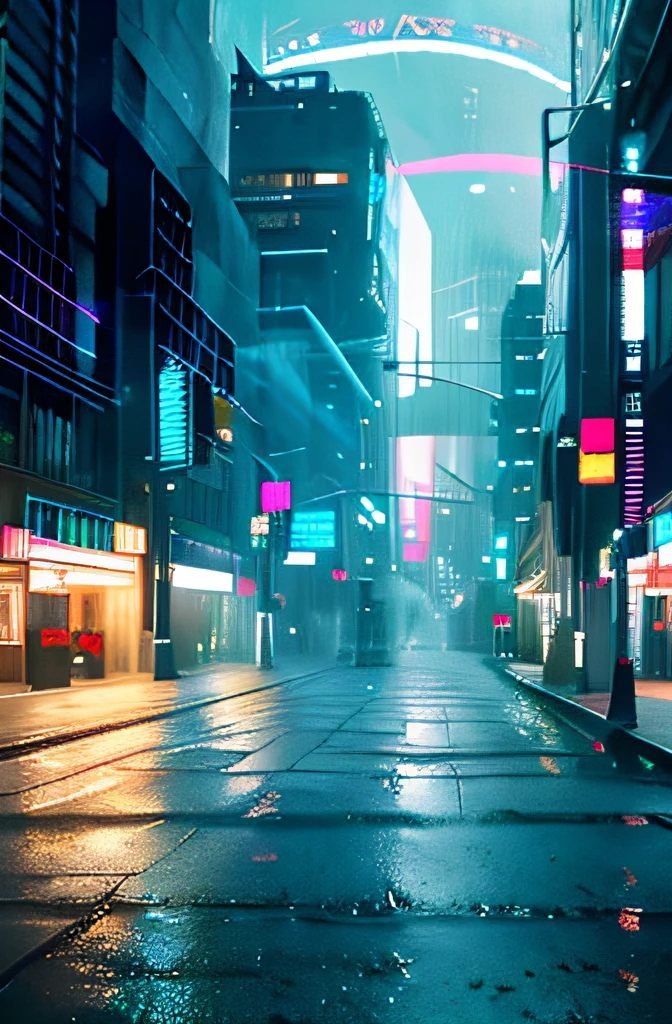 Night Downtown,rainbow,neonlight,the night,8K Raw photograph, best qualtiy, tmasterpiece, 超高分辨率, realisticlying, (50mm Sigma f/1.4 ZEISS lens, F1.4, 1/800s, ISO 100, photography of:1.1), natta, dark themes, cyborg woman, Very long hair, pony tails, whaite hair, beautifullegs, Tall women, being thin, slim_legs, thigh_gap, Models, (from back)), armour, tightsuit, Robotic arm, walk,In the world of Blade Runner 1982,Streets with towering skyscrapers,neonlight,holographic projections,Steampunk elements,Syd Mead,cyber punk perssonage,digitial painting,Futuristic city landscape,Vibrant neon colors,holographic projections,Complicated details,k hd,A detailed,