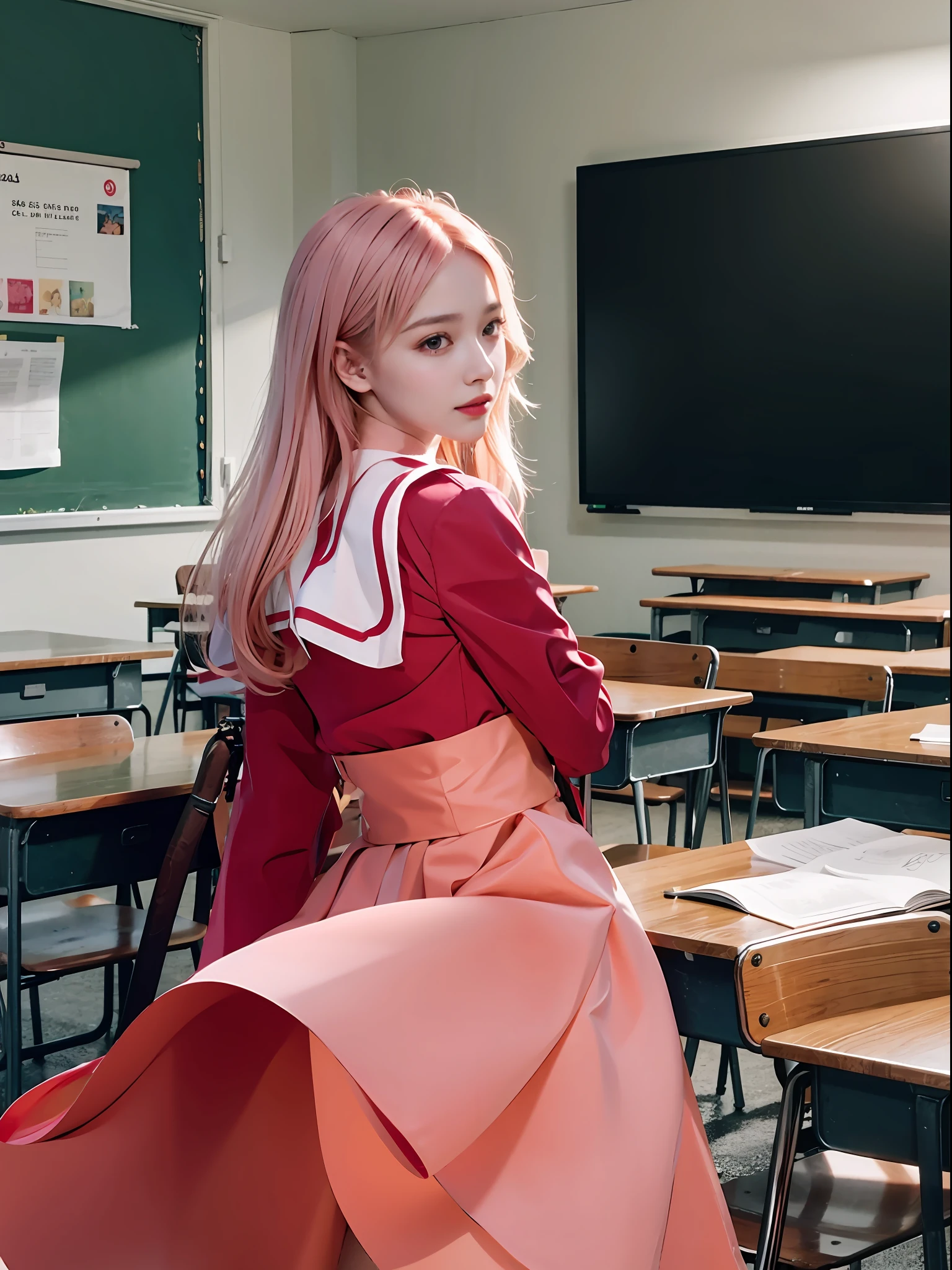 Being in the classroom、Being at school、