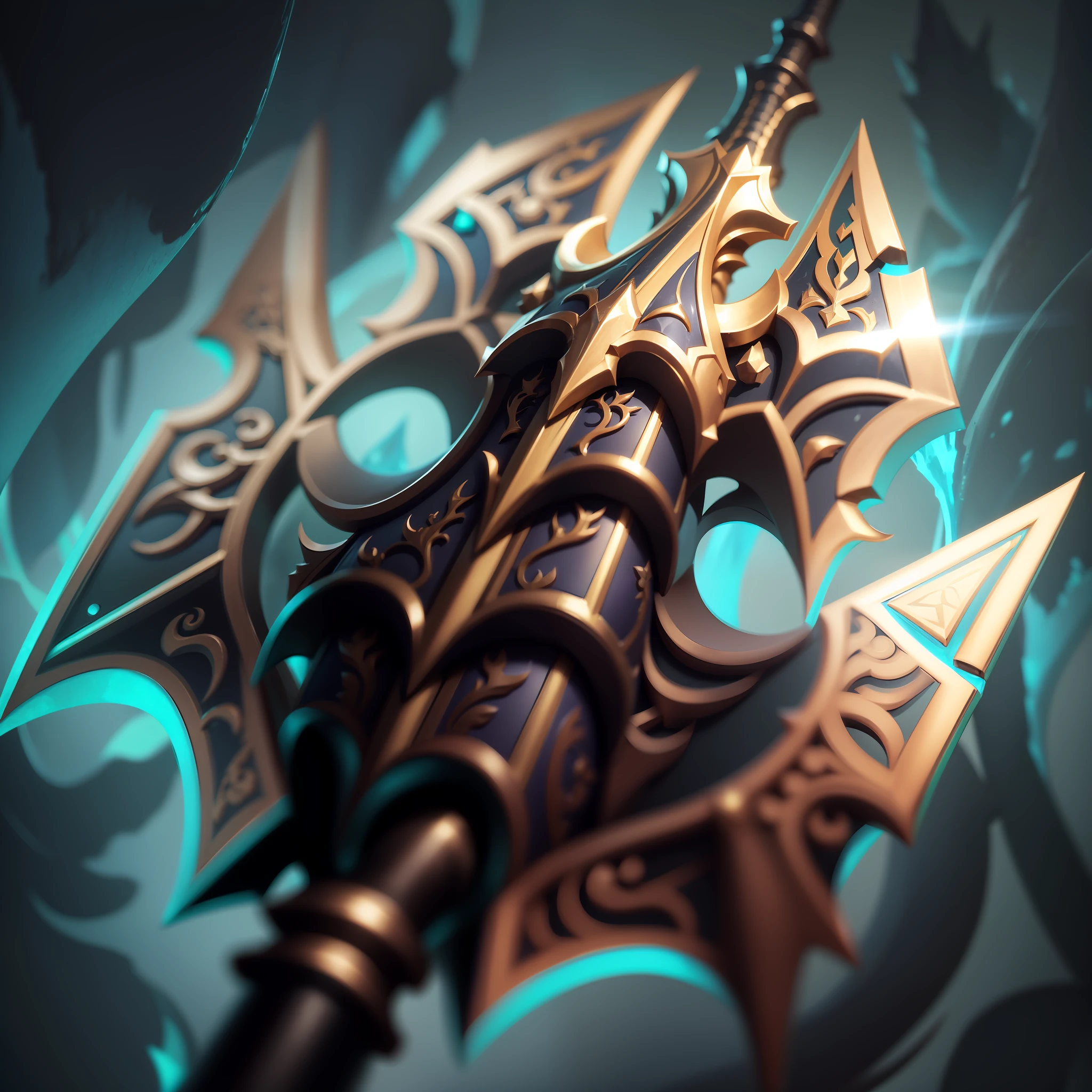 8K,Real materials,HD detail textures,Shiny, And shiny dragons, concept art by Kanbun Master, art  stations, conceptual art, league of legends inventory item, The sword, medievil spear, league of legends arcane, hammer weapon, Halberd, Polearm sword, Riven, intricate fantasy spear, arcane jayce, dual wielding axes
