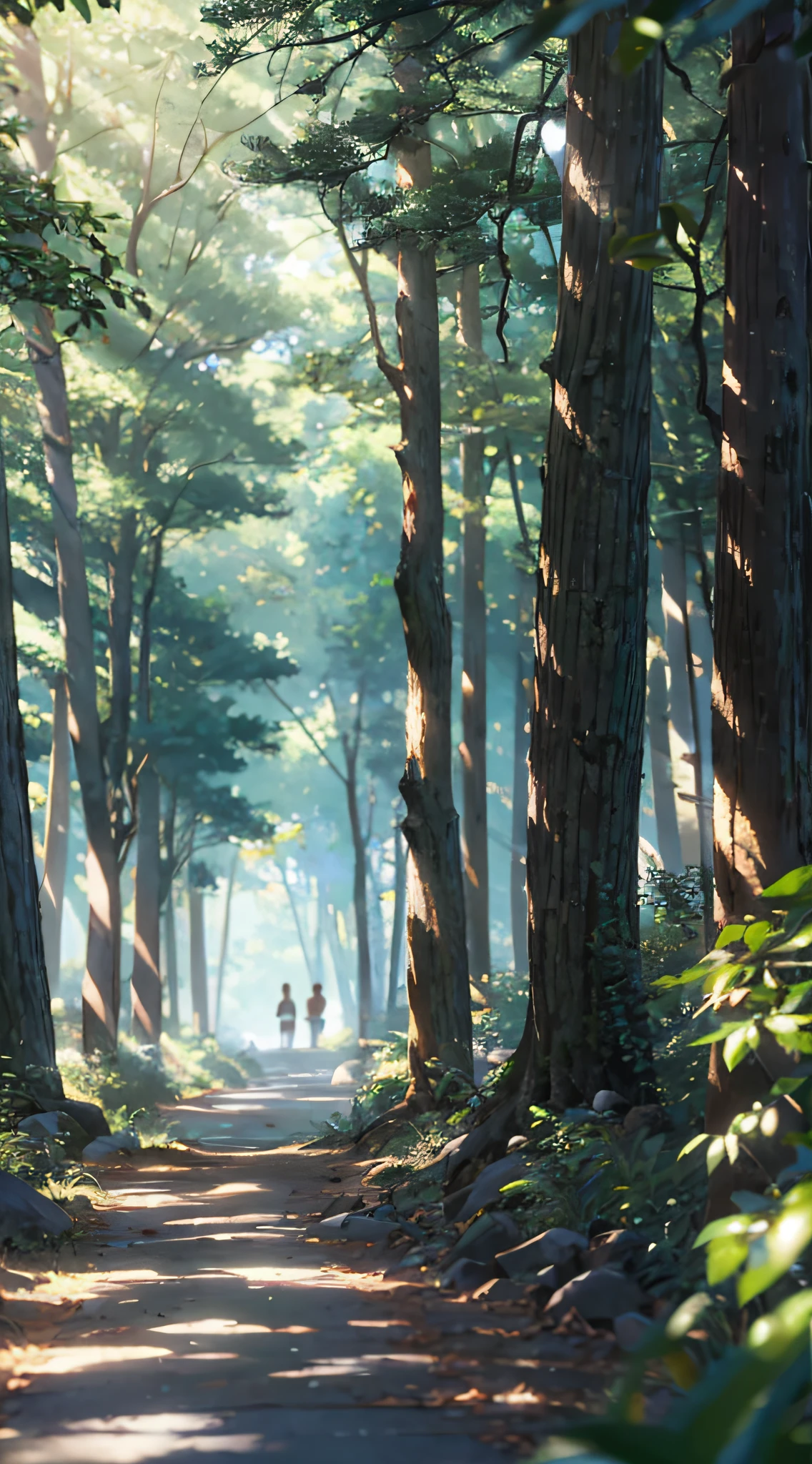 8k hdr,tree shade,There is sunlight shining on it, Sunlight shines through the leaves,Beautiful sense of light,Look up at the composition,Ghibli Studio Environment,Studio Ghibli Sunshine,Detailed view – width 672,in style of hayao miyazaki,author:hiyao miyazaki,anime big breast,studio ghibli composition,Don't be human