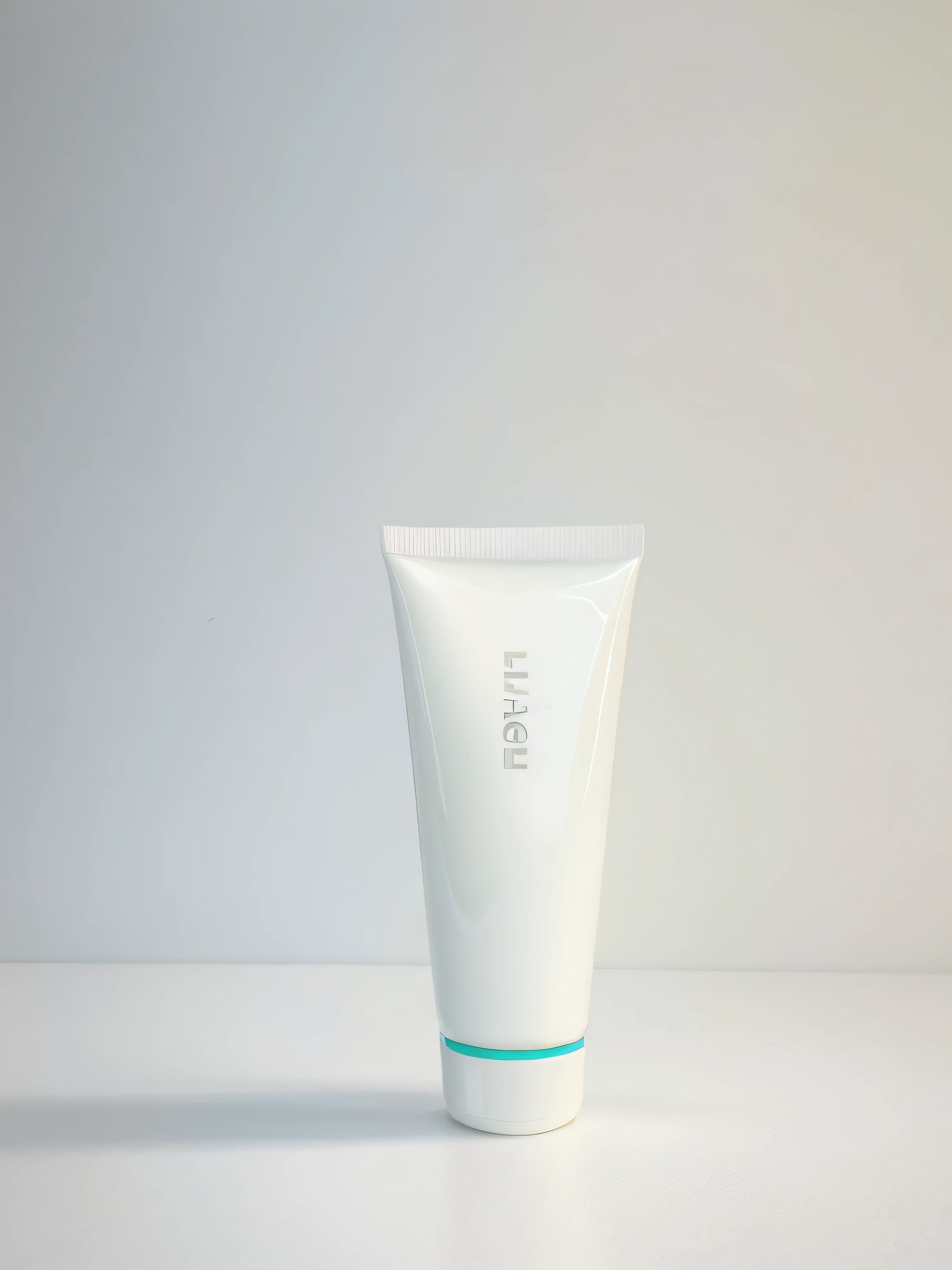 On a white plate is a tube of toothpaste, Product photo, bottom angles, product image, Clean face and body skin, product introduction photos, code, photo 85mm, textured base ; product image, Lab Room, high quality topical render, professional product photo, List image, close-up product photo, 1 5 0 ml lens, medium wide shot, Bottom view