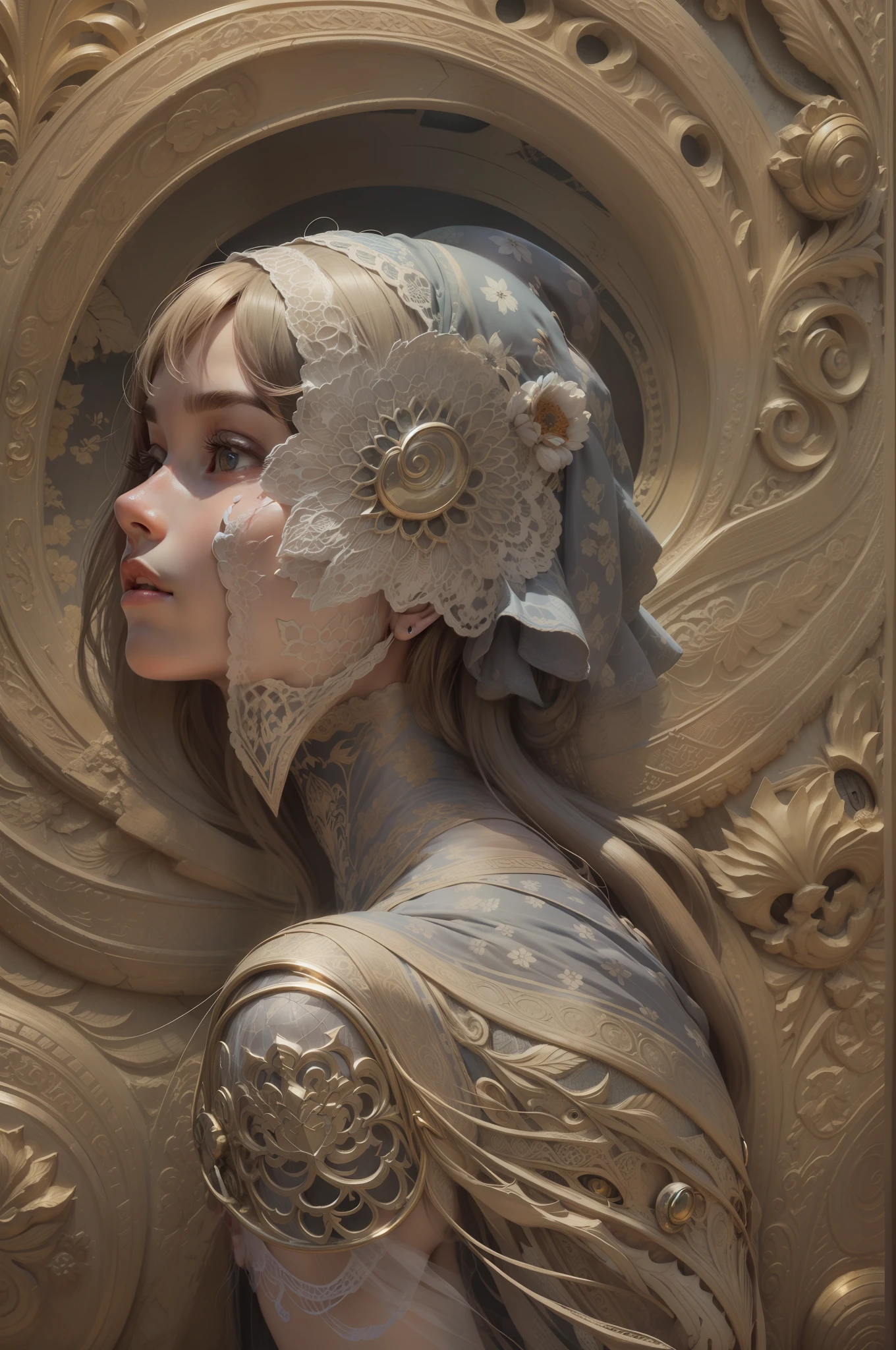 The face is delicate,Beautiful,Three-dimensional facial features