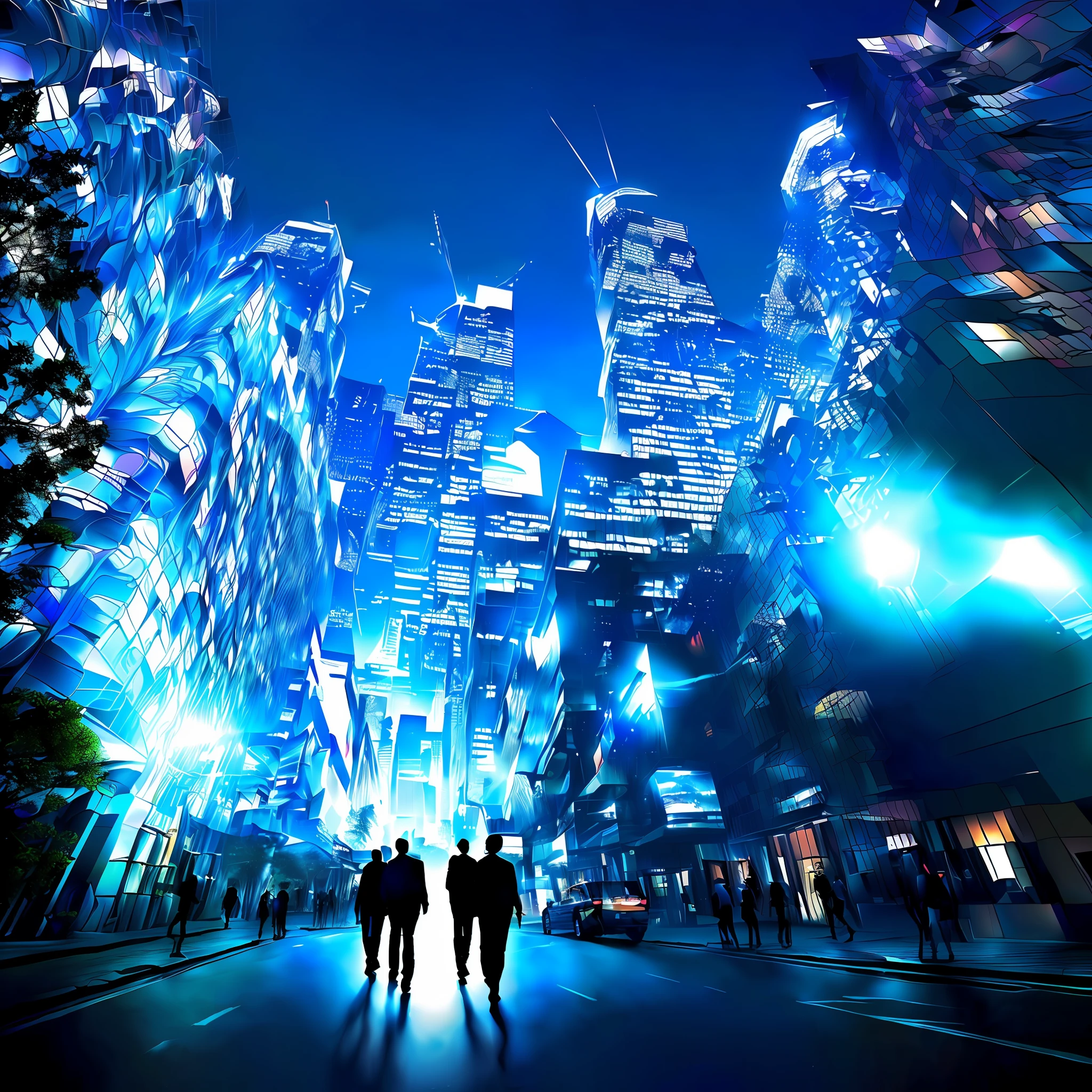The digital landscape of the Panasonic Group，Deep strength and sense of technology，Smooth operation、Beautiful rendering，Embodies the strongest cinematic light and shadow effects。