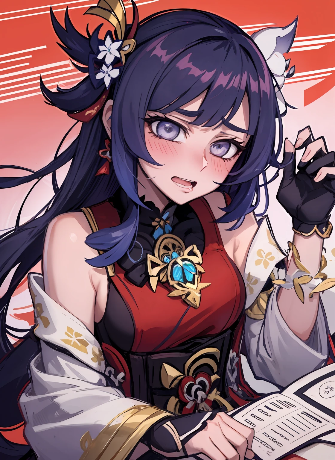nahida \(genshin impact\), love in eyes, bow hairpins, blushing, shyness, drooling, rolling eyes