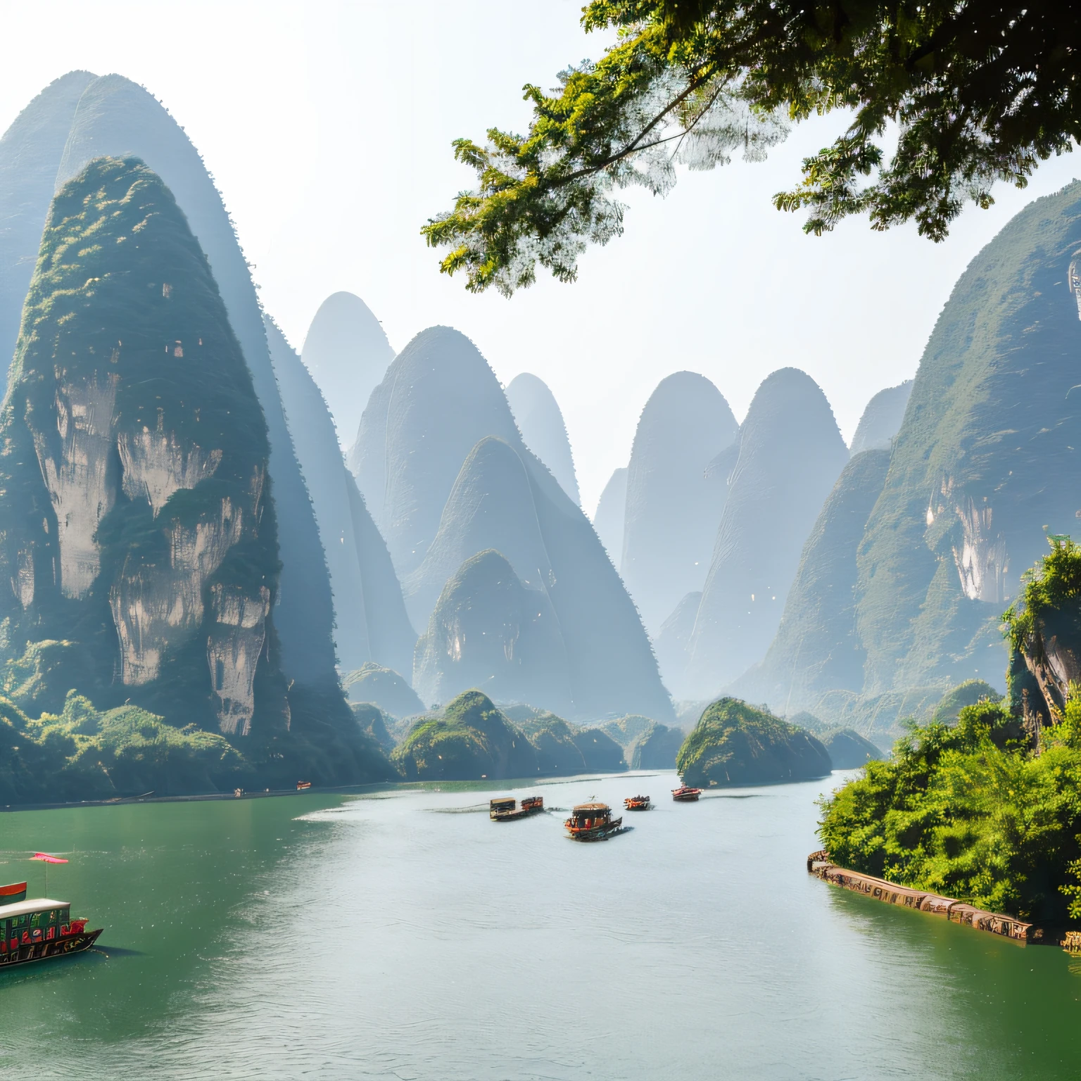 Guilin Elephant Trunk Mountain Li River --auto