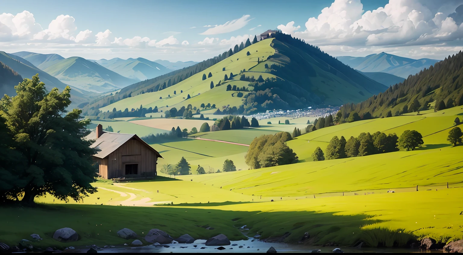 Beautiful countryside --auto
