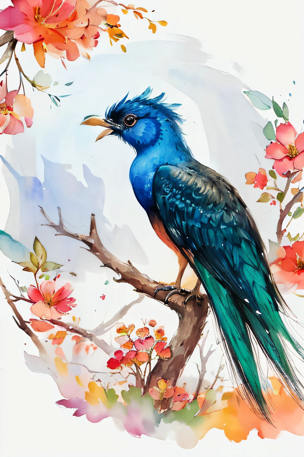 stechu, (white background: 1.4), ((tachi-e)), original, (illustration: 1.1), (best quality), (masterpiece: 1.1), (extremely detailed CG unity 8k wallpaper: 1.1), (colorful: 0.9), (panoramic shot: 1.4), (solo: 1.2), (ink splashes), (color splashes), ((watercolor)), clear sharp focus, ((korean style)), floral background, colored water