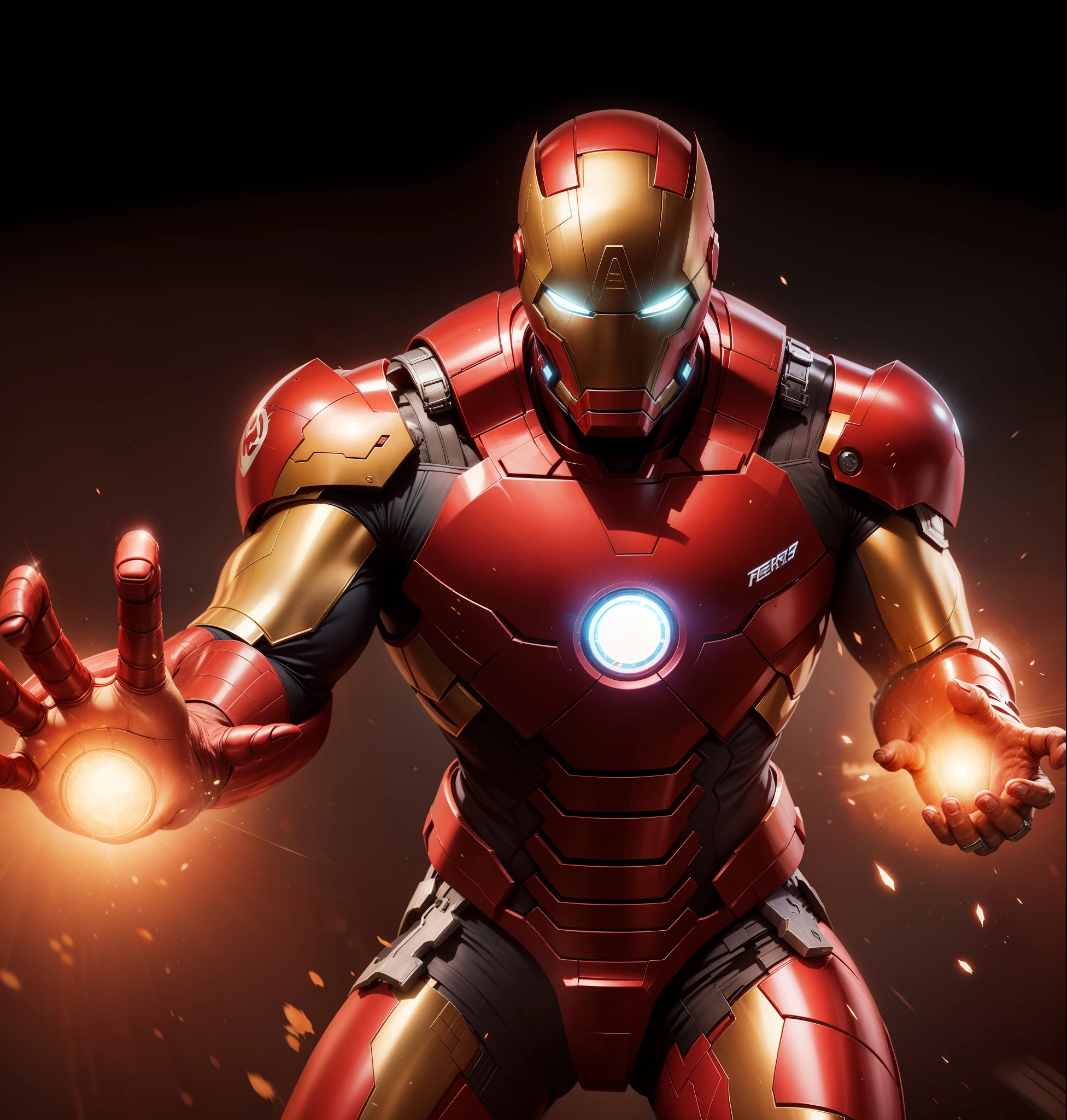 Homem de ferro marvel, hiperrealista, de  corpo inteiro, Super perfect hands and feet
