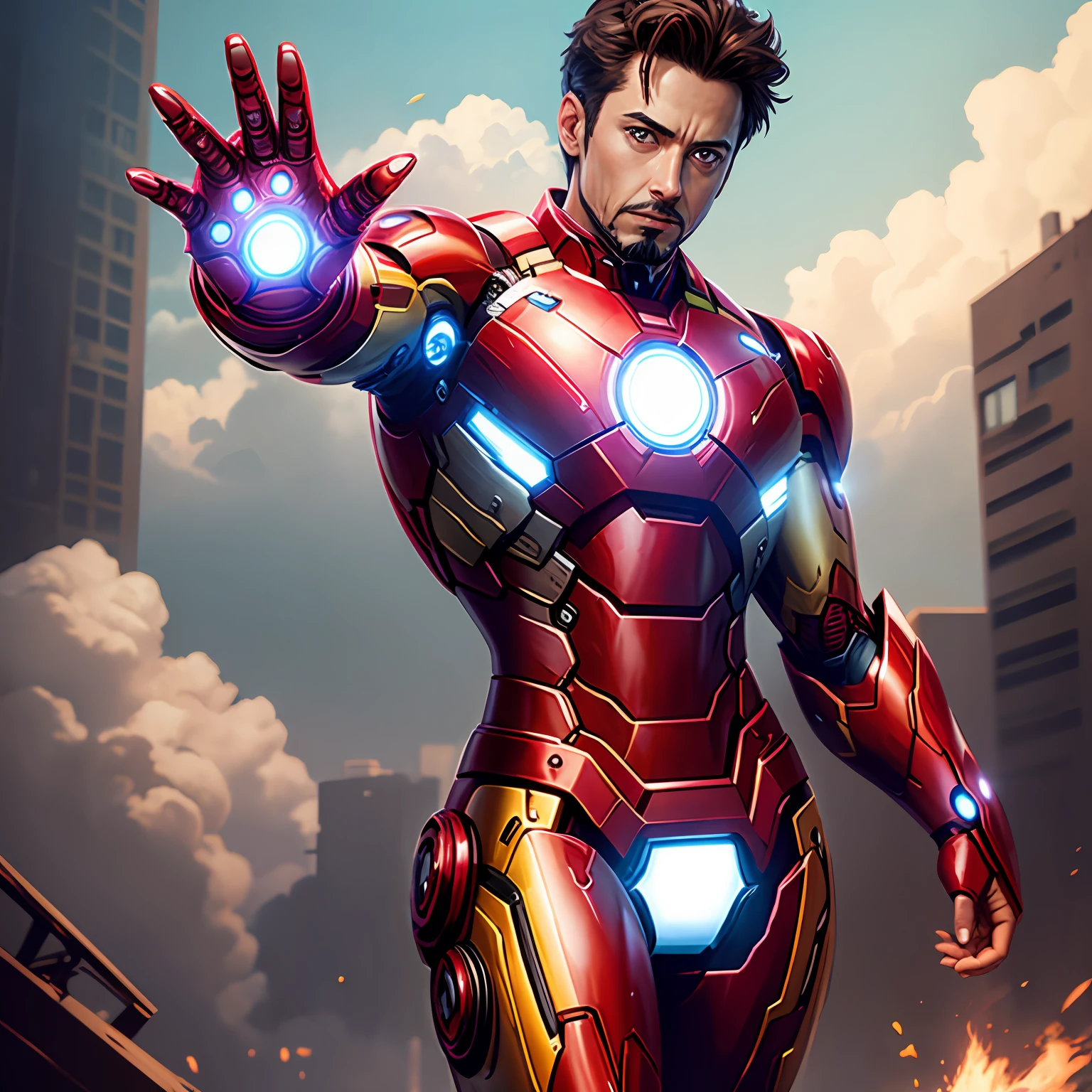 I wanted to make my picture of Iron Man --auto