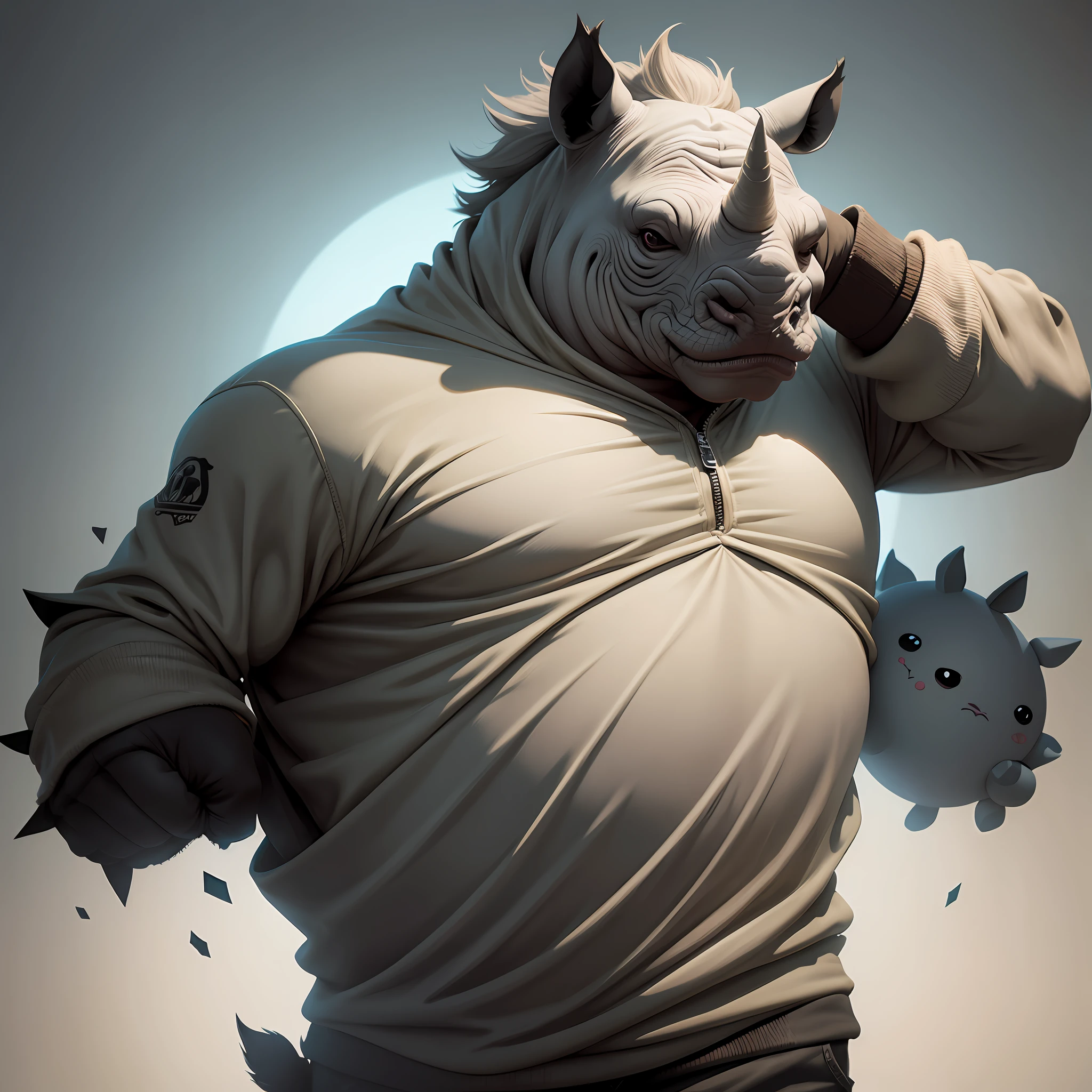 rhinoceros,cartoon character --auto