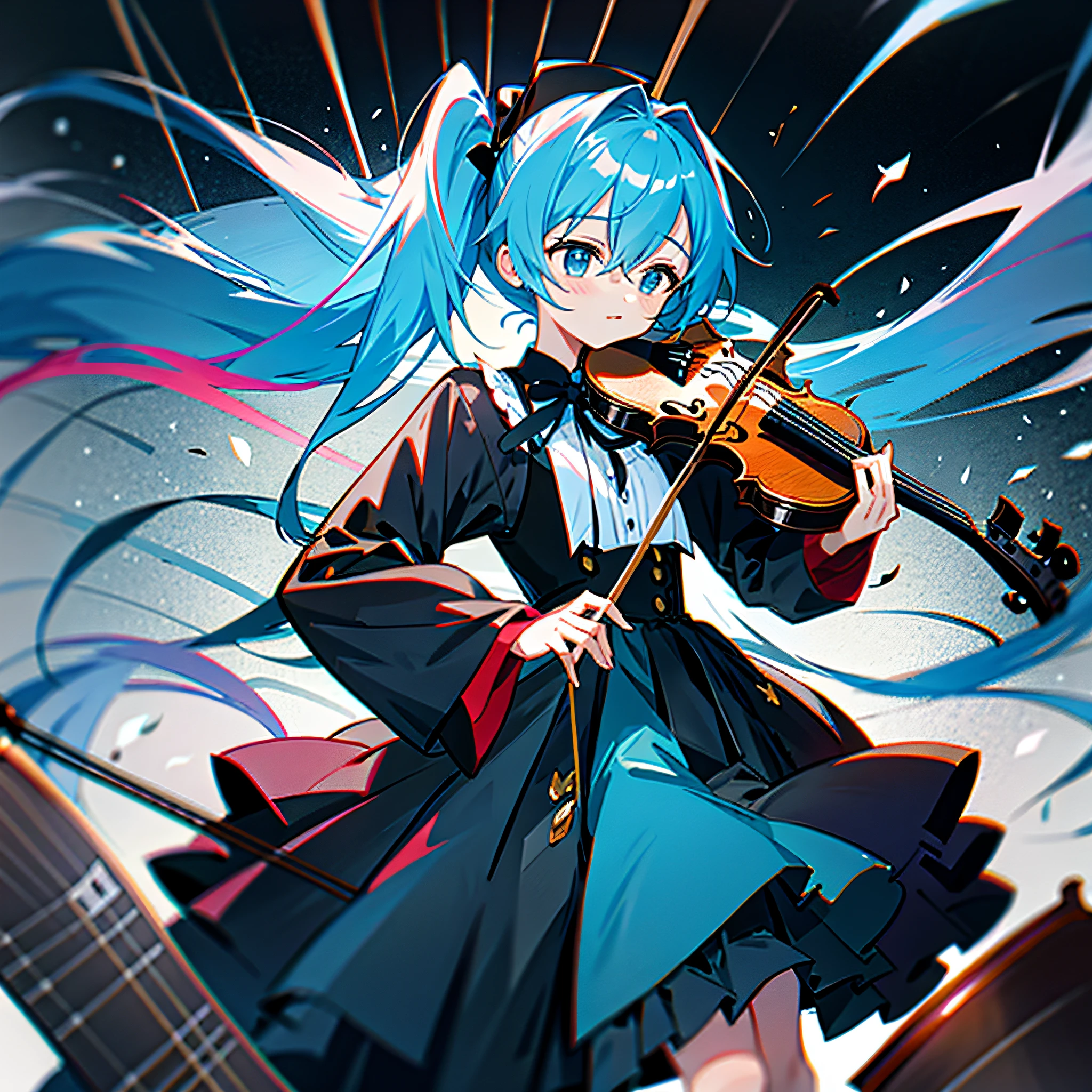 playing violin,Playing the violin,The action of playing the violin,Screen rational