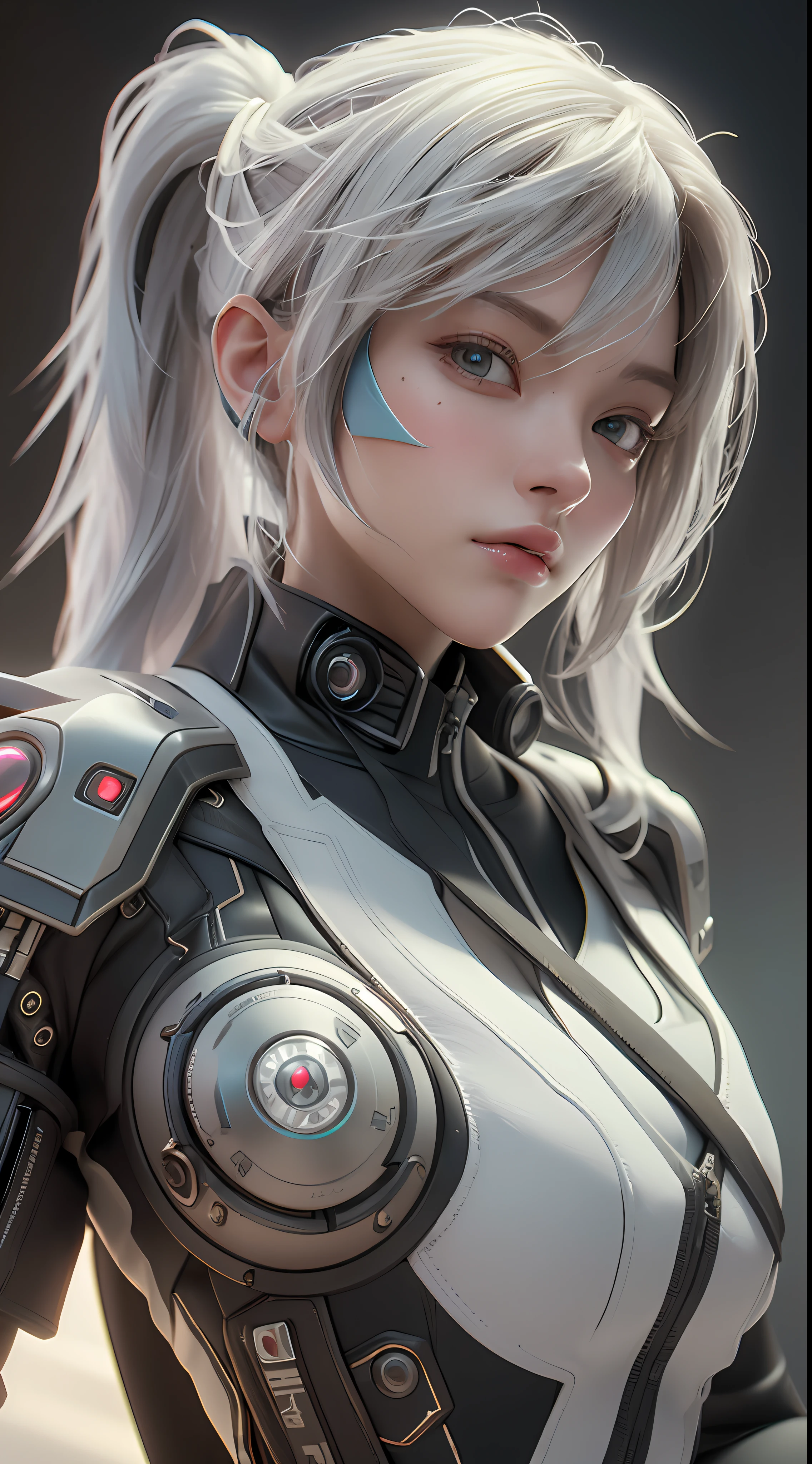 ((Best quality)), ((masterpiece)), (detailed:1.4), 3D, an image of a beautiful cyberpunk female,HDR (High Dynamic Range),Ray Tracing,NVIDIA RTX,Super-Resolution,Unreal 5,Subsurface scattering,PBR Texturing,Post-processing,Anisotropic Filtering,Depth-of-field,Maximum clarity and sharpness,Multi-layered textures,Albedo and Specular maps,Surface shading,Accurate simulation of light-material interaction,Perfect proportions,Octane Render,Two-tone lighting,Wide aperture,Low ISO,White balance,Rule of thirds,8K RAW,
