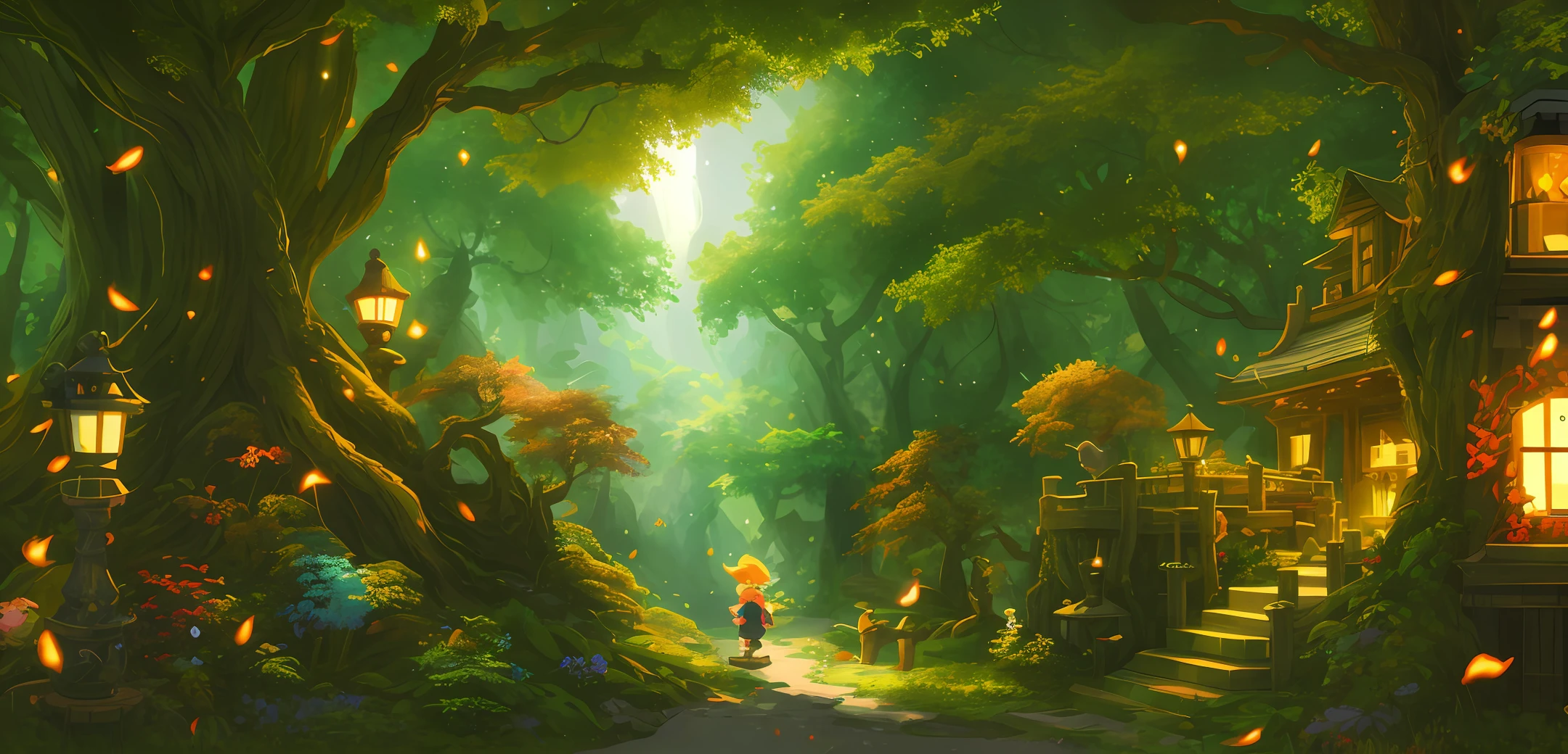 Prompt: An incredibly charming little girl carrying a backpack, accompanied by her adorable puppy, enjoying a lovely spring outing surrounded by beautiful yellow flowers and natural scenery. The illustration is in high definition at 4k resolution, with highly-detailed facial features and cartoon-style visuals.