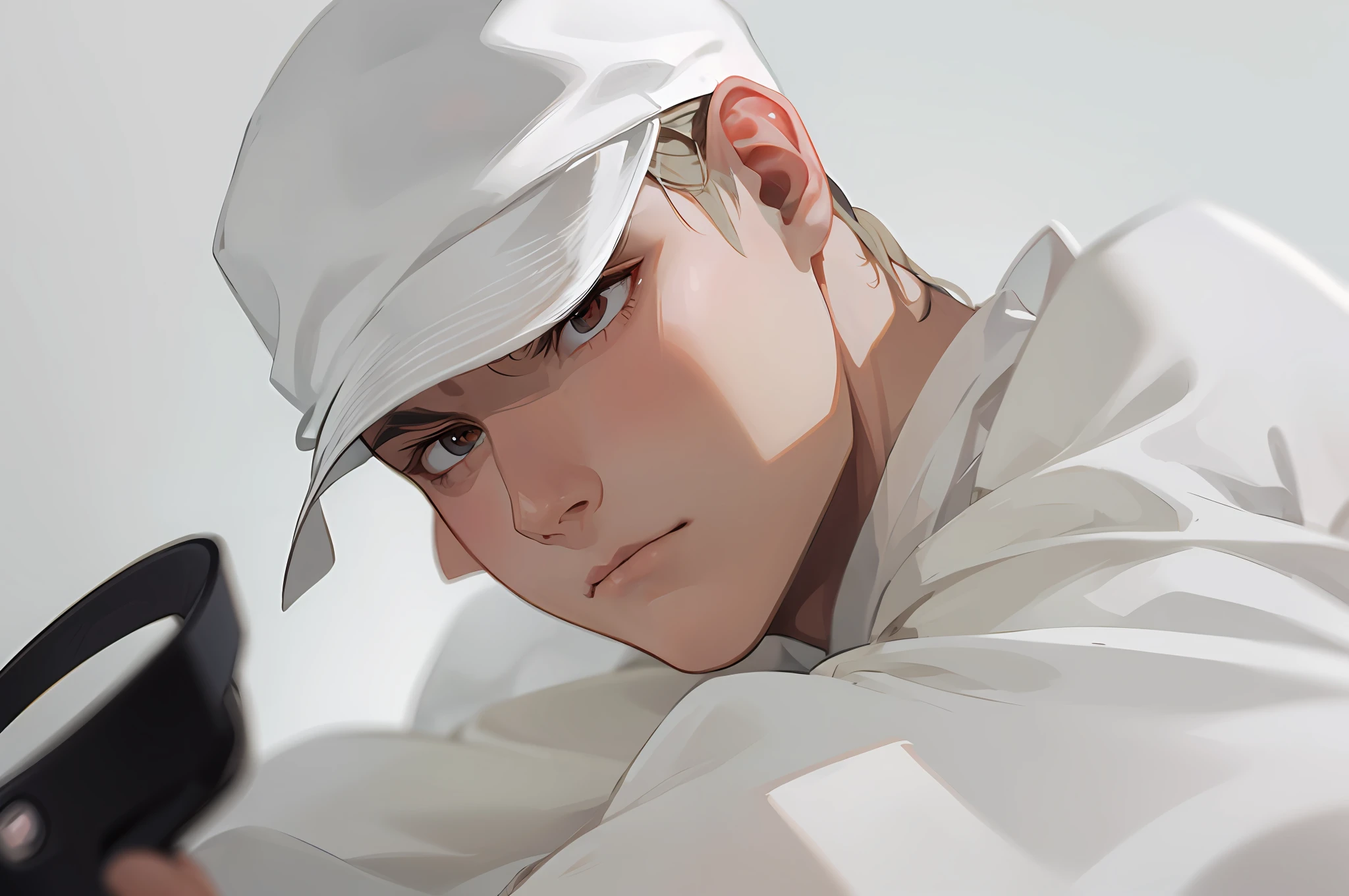 Expressionless,Handsome face