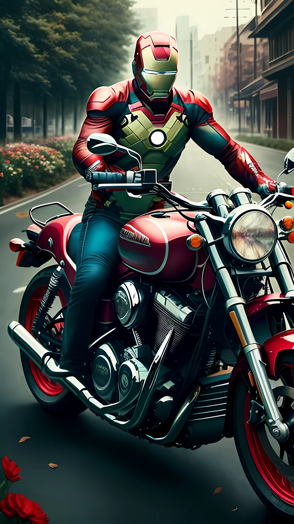 motorcycle,flower,character,ironman,real,art, explosion,
yang08k, photography, beautiful, colorful,realistic,
masterpieces, top quality, best quality, official art, beautiful and aesthetic,