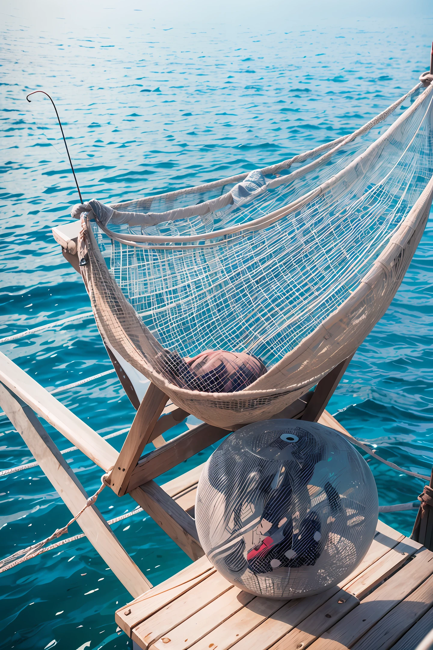 White fishing nets