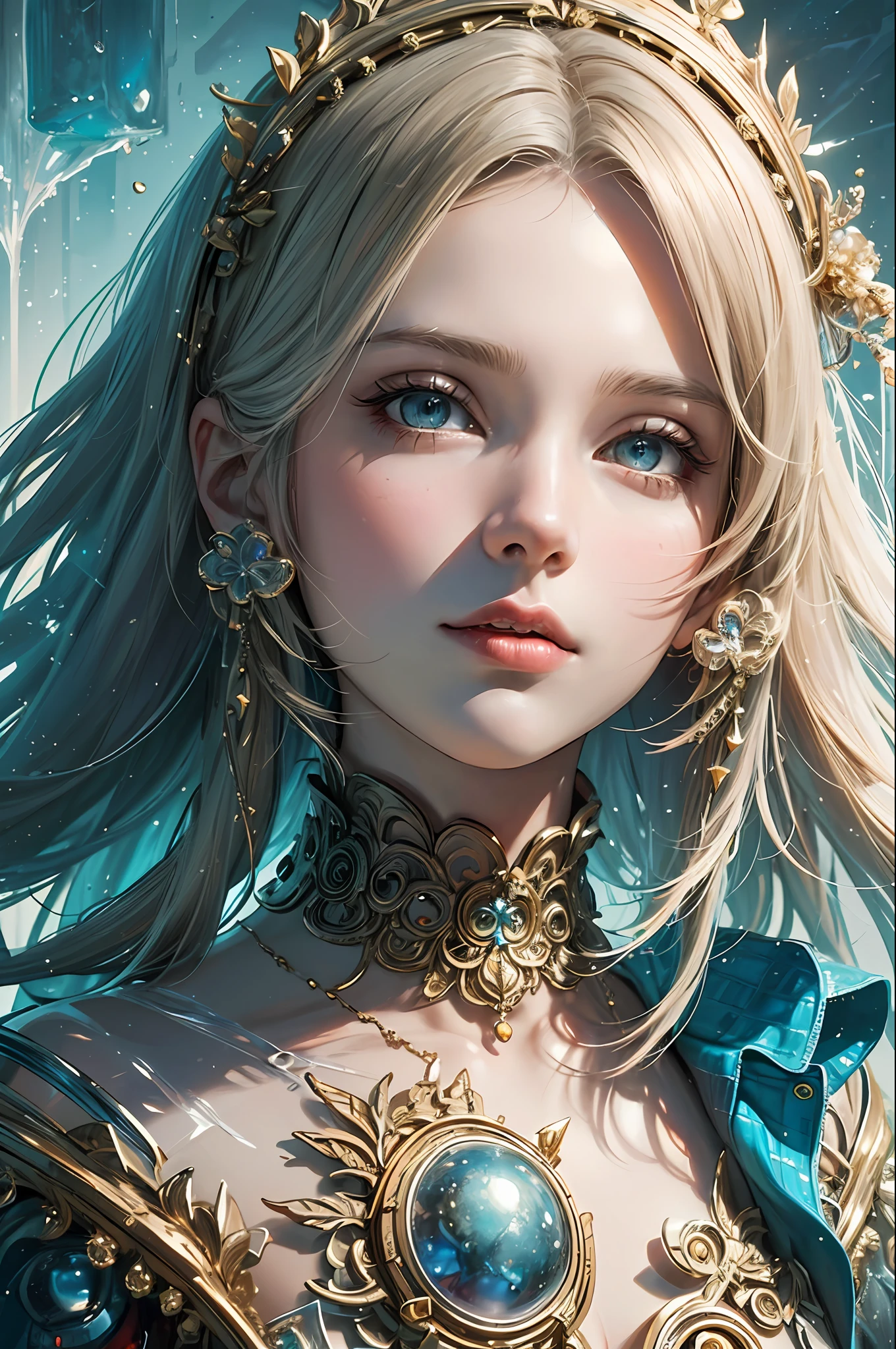 (masterpiece, top quality, best quality, official art, beautiful and aesthetic:1.2), (1girl), extreme detailed,(fractal art:1.3),colorful,highest detailed