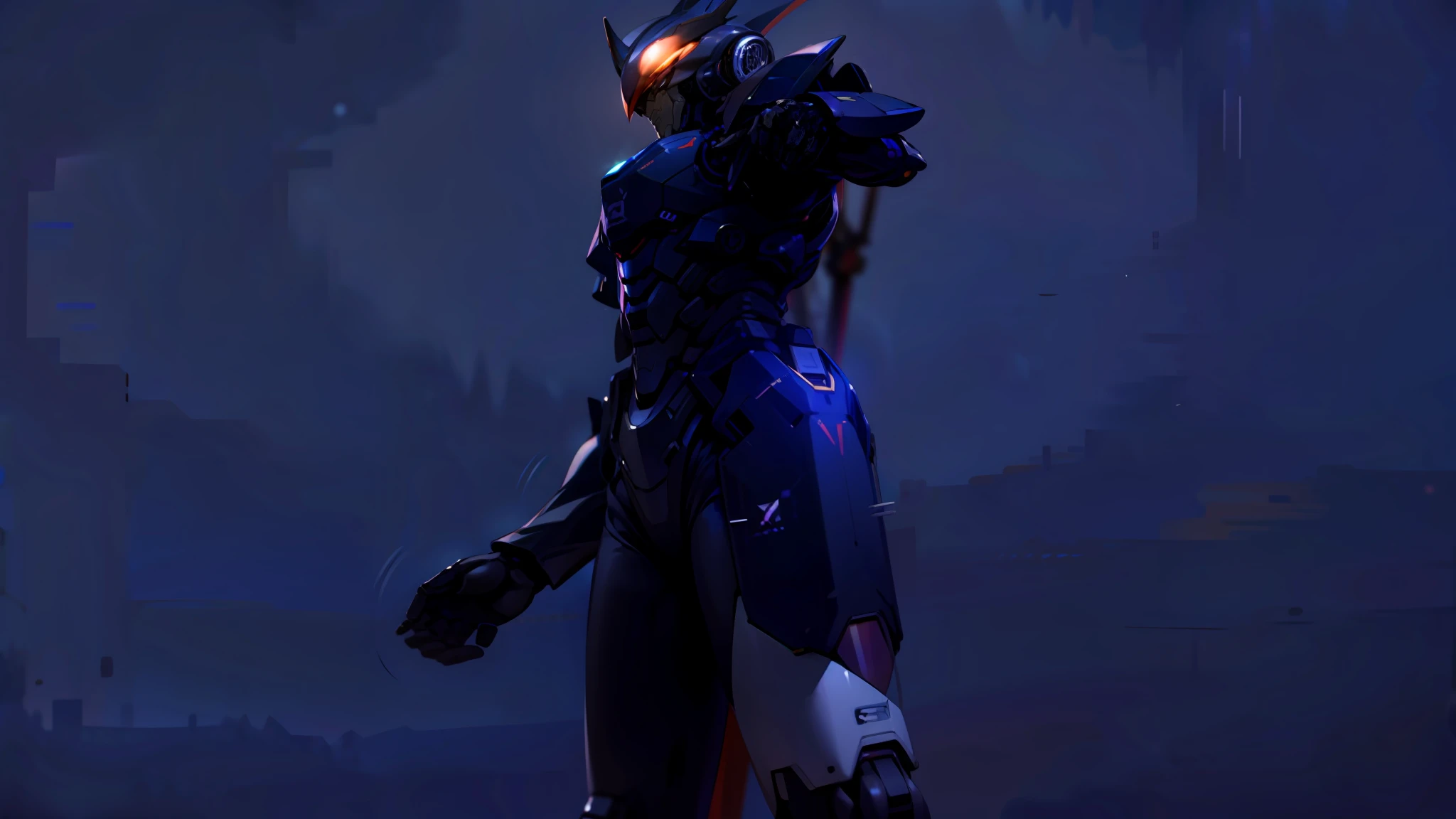 the night,Cyborgs,mechs,armure,sci-fy,mirai,cyber punk perssonage,makina,Electron blood vessels,Realistis,Realiy,photorealestic