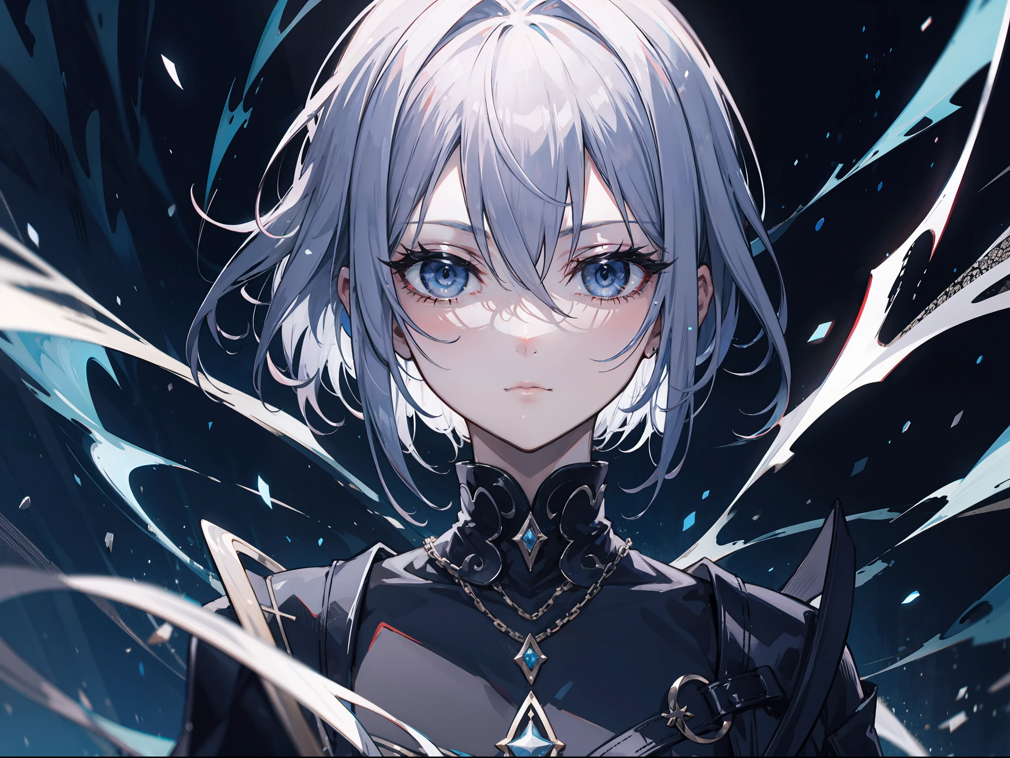{[{{"Epic dark vibe, Arte 4k de um homem com cabelos vermelhos e olhos azuis brilhantes sentado em um tabuleiro de xadrez, Contemplating your next step."}]}}