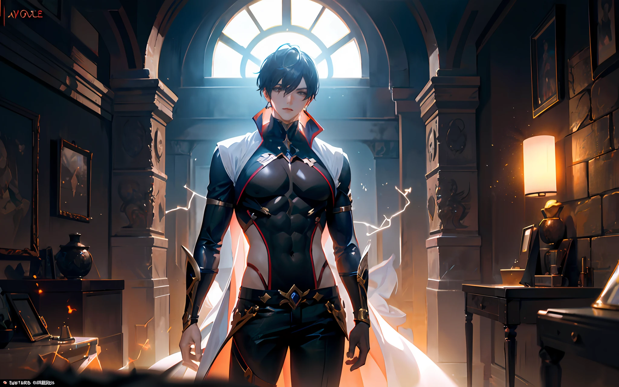 (anime big breast，male figure，Hybrid life in the real and virtual worlds)，Interesting，Fusion epic clarity，The extremely detailed painting style shows its unique texture，High-definition lighting effects，Mysterious tech environment，Showcase a steady stream of creative sparks。