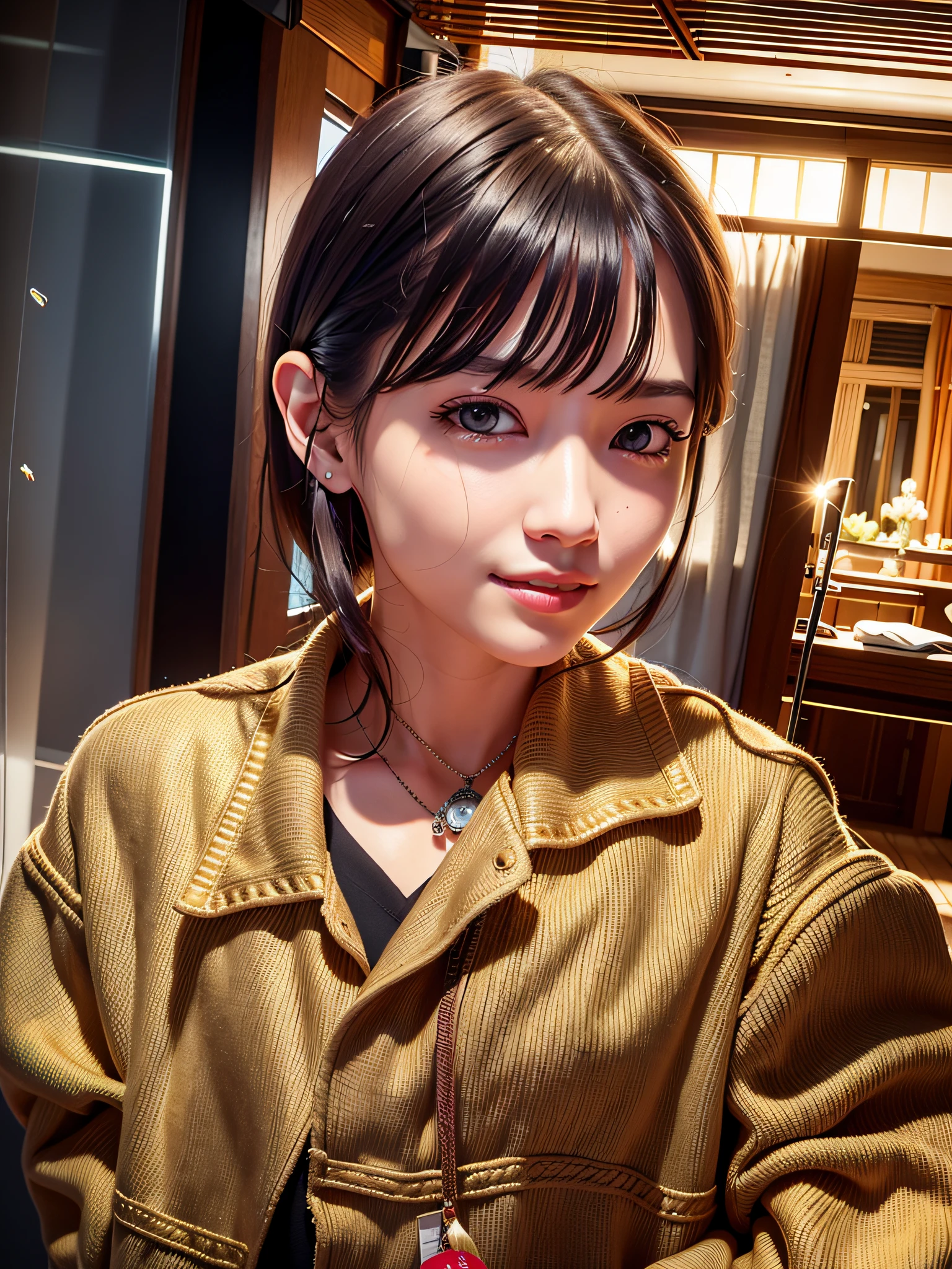 （8K，best qualtiy：1.2），（tmasterpiece：1.37），（photore，真实感：1.37），（超高分辨率），full bodyesbian，Walking posture，Shooting from front，slow motion,A warm smile，Lovely face，exquisite facial features，tmasterpiece，Award-Awarded，8K,4K,