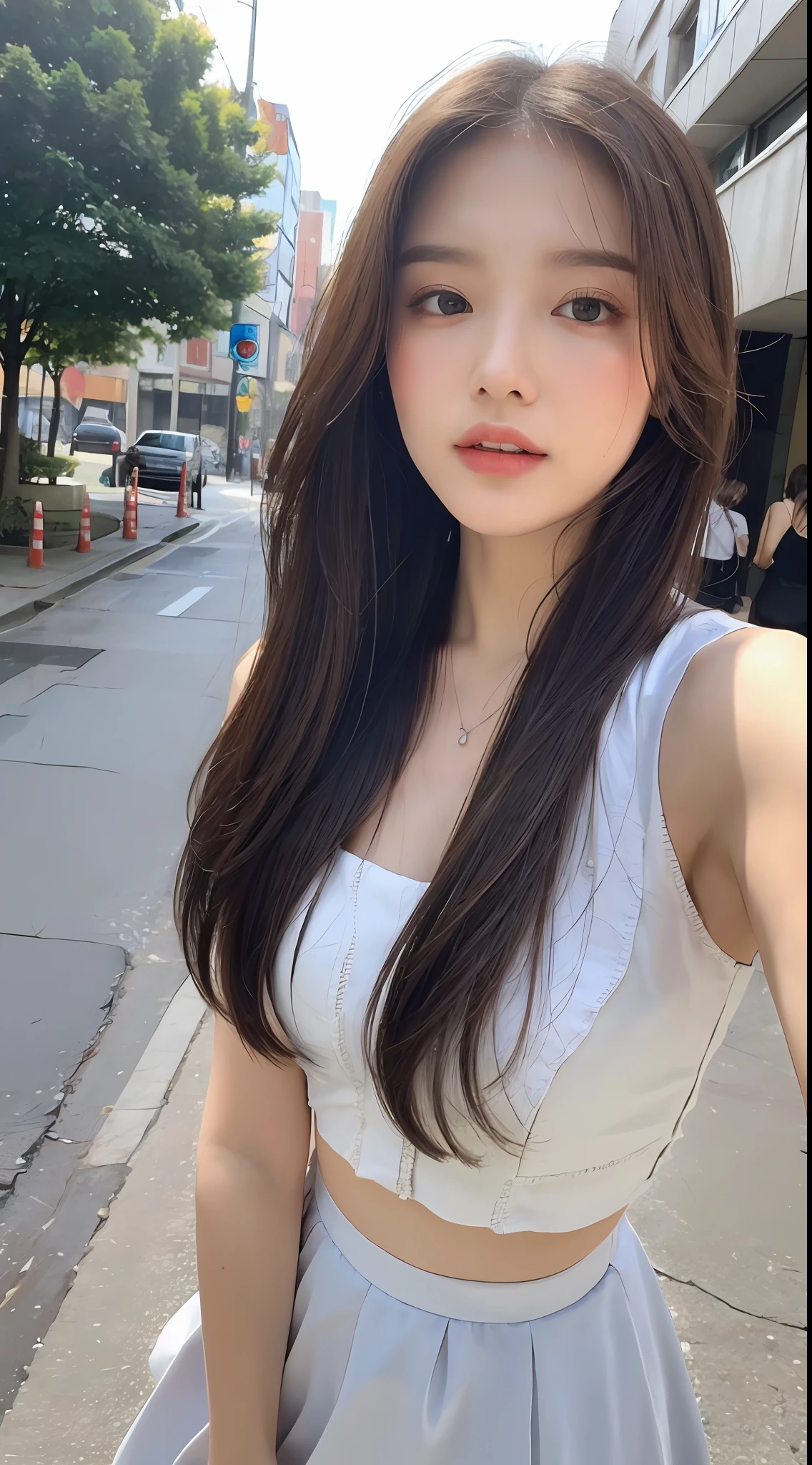 ((Top Quality, 8k, Masterpiece: 1.3)), Focus: 1.2, Perfect Body Beauty: 1.4, Buttocks: 1.2, Middle Chest: 1.5, (Layered Haircut: 1.2)), (Rain, Street: 1.3), Highly Detailed Face and Skin Texture, Narrow Eyes, Double Eyelids, Whitening Skin, Long Hair, (Round Face: 1.5), sweet_lolita