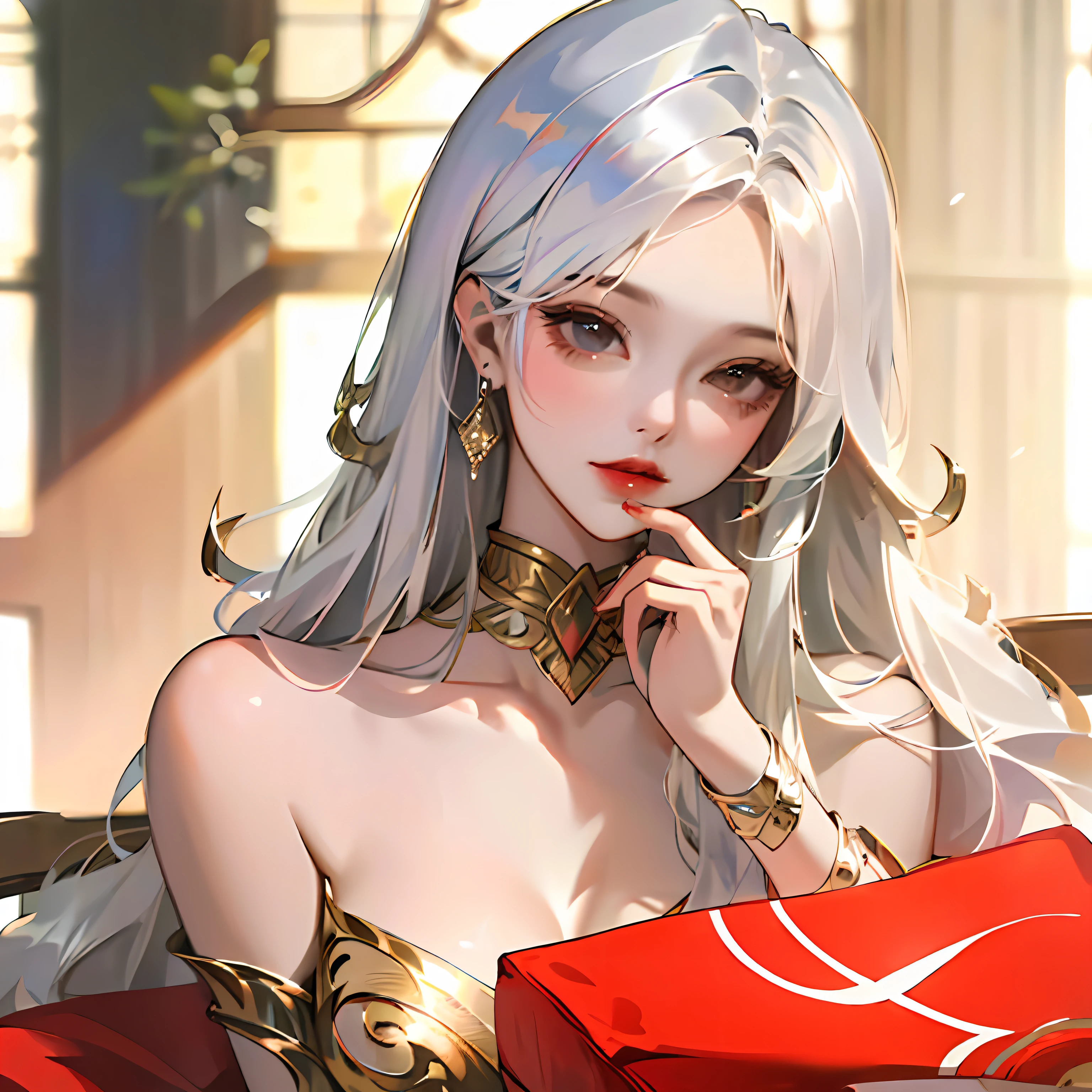 advertisement in-house silber hair、Long、Beautuful Women、liberta、A sexy --auto