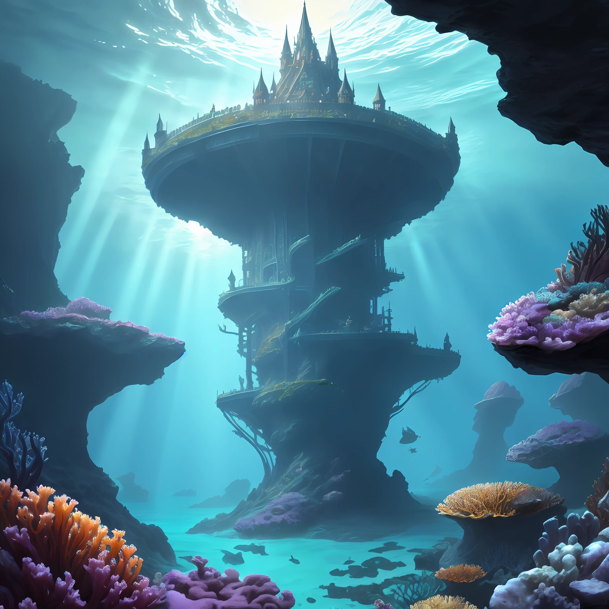 fantasy art [[undersea art 1.6]] (masterpiece:1.5), highly detailed, best quality, highres, [undersea] castle underwater(1.6 best details, fantasy art, Masterpiece, best quality) [[undersea scene]] sea dragon swimming underwatter (1.5, fantasy art, Masterpiece, best deatails best quality), an undersea setting background, fantasy sea, underwater light, [[natural sea life elements]], sun rays,  dynamic atmosphere, soft light, dynamic light, high details, best quality, 8k, [ultra detailed], masterpiece, best quality, (extremely detailed), dynamic angle