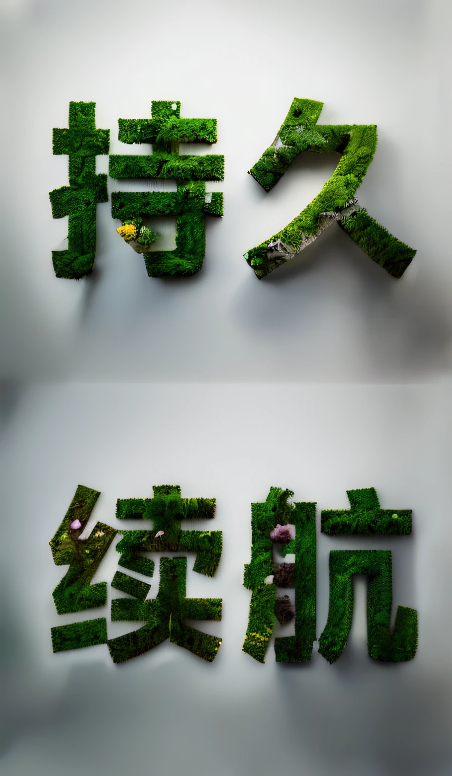 Top view of greenery，Garden modeling