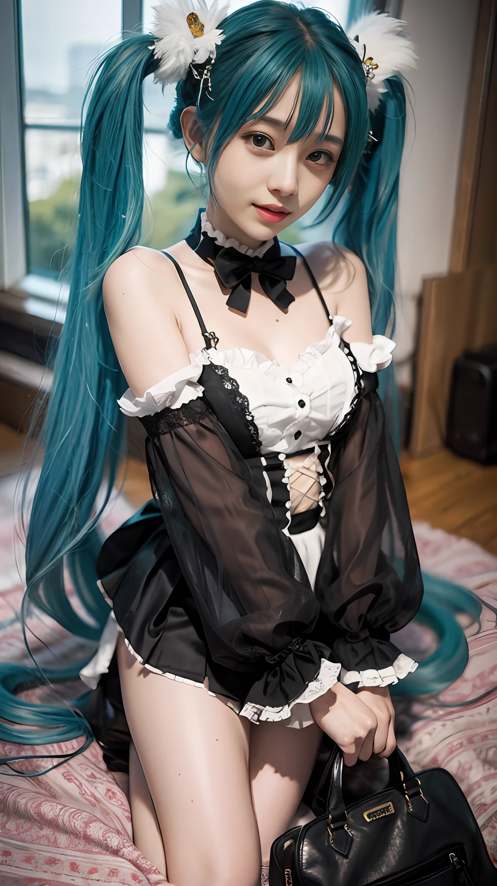 1girl in、miku hatsune、