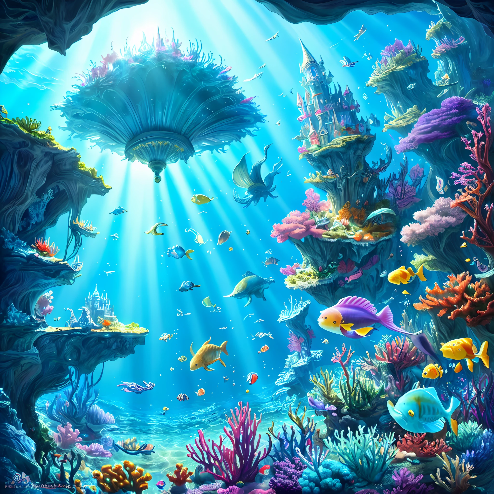 fantasy art [[undersea art 1.6]] (masterpiece:1.5), highly detailed, best quality, highres, [undersea] castle underwater(1.6 best details, fantasy art, Masterpiece, best quality) [[undersea scene]] sea dragon swimming underwatter (1.5, fantasy art, Masterpiece, best deatails best quality), an undersea setting background, fantasy sea, underwater light, [[natural sea life elements]], sun rays,  dynamic atmosphere, soft light, dynamic light, high details, best quality, 8k, [ultra detailed], masterpiece, best quality, (extremely detailed), dynamic angle