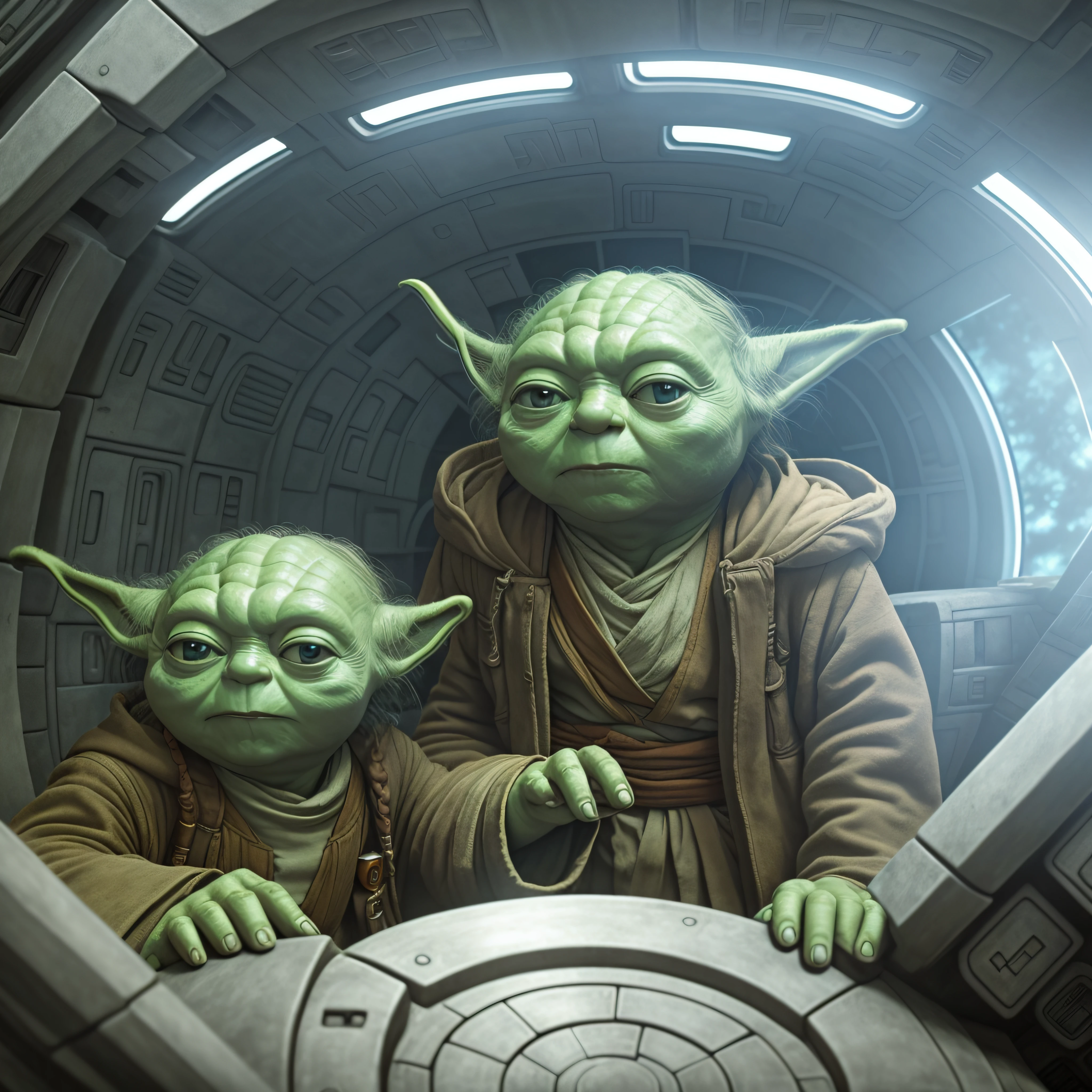 yoda in millenium falcon --auto